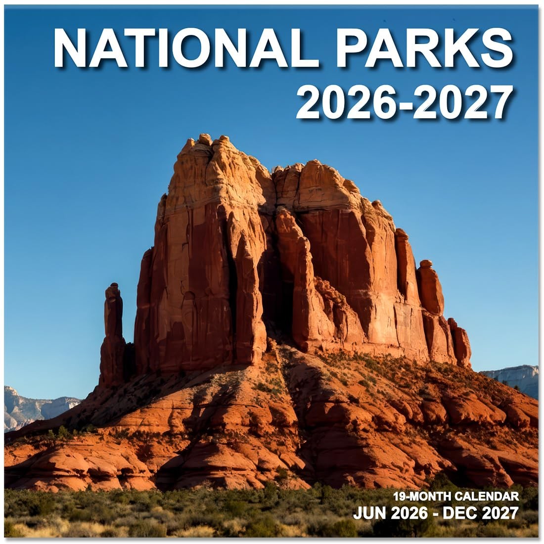 2026-2027 Calendar for Wall, 12″ x 12″, A-National Parks