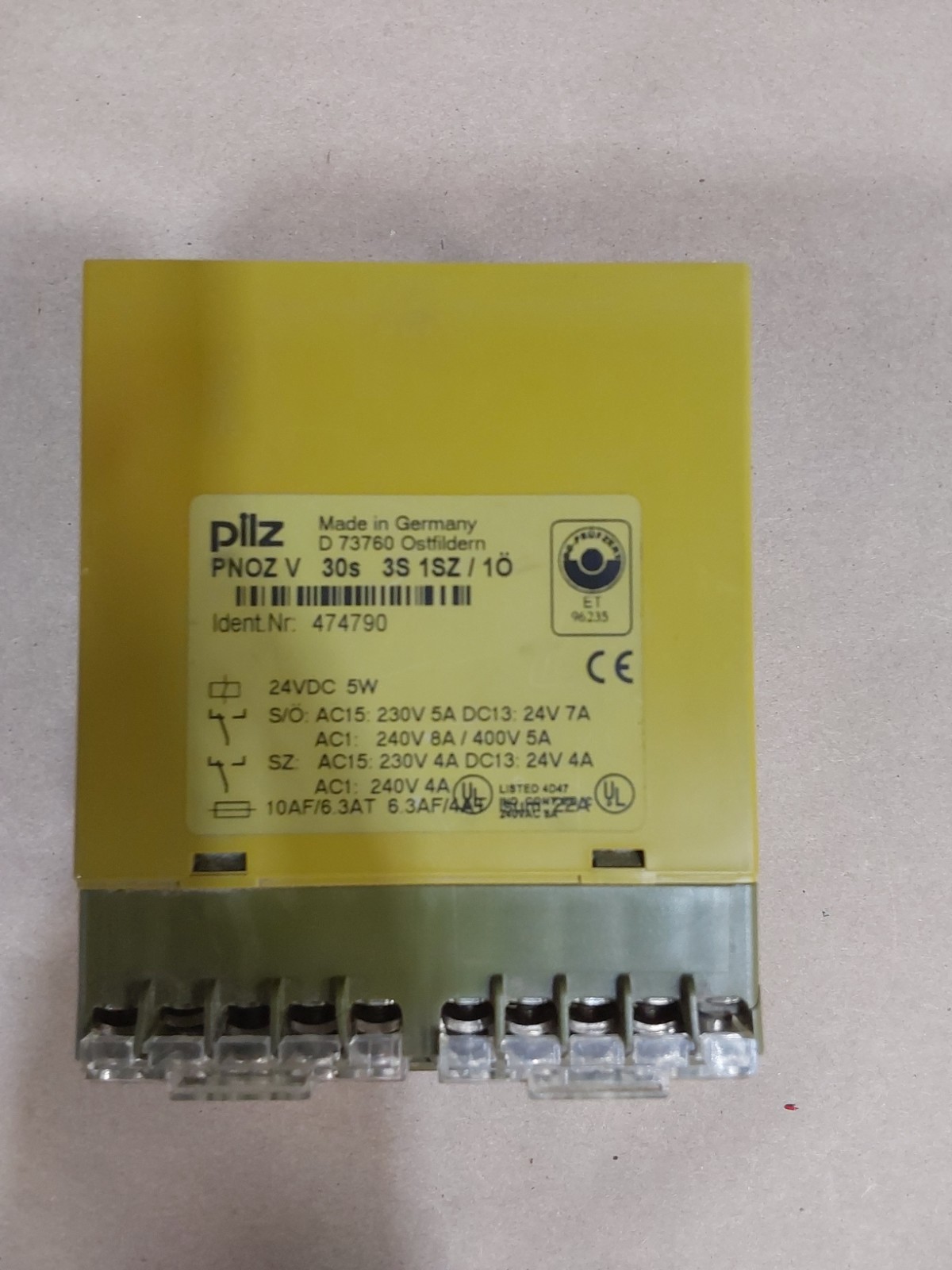 PILZ PNOZ V 30 s 24 V DC Safety Relay 474790