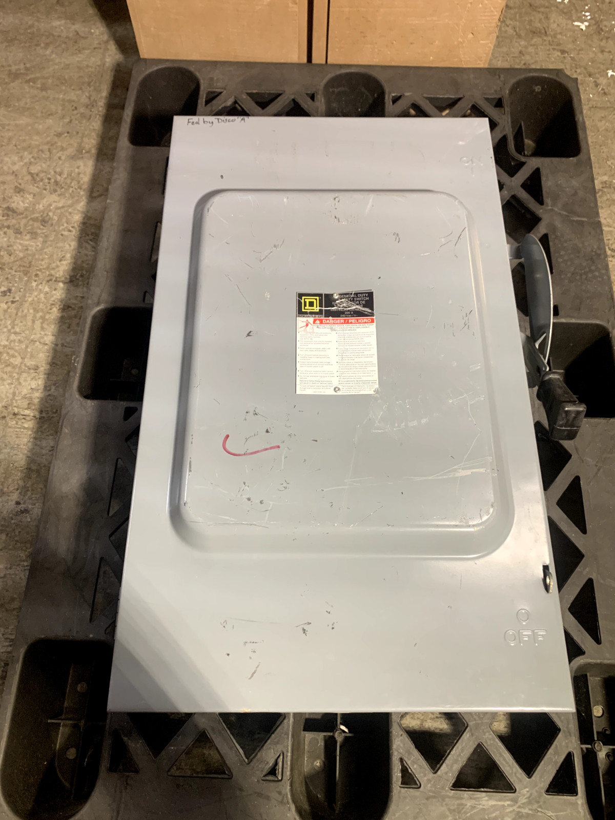 Square D D324N GD Non-Fusible Safety Switch 3P, 4W, 200A 240V, w/Neutral, NEMA 1