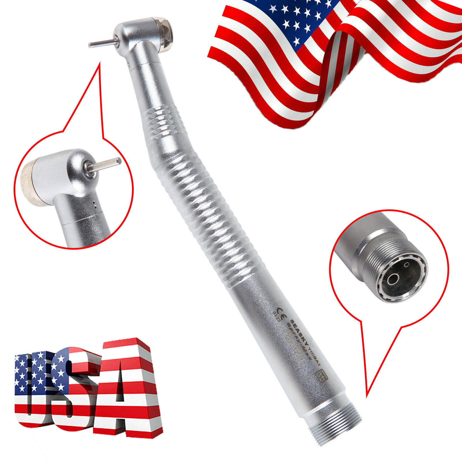10 x Seasky Dental NSK Style High Speed Air Turbine Handpiece 2 holes borden