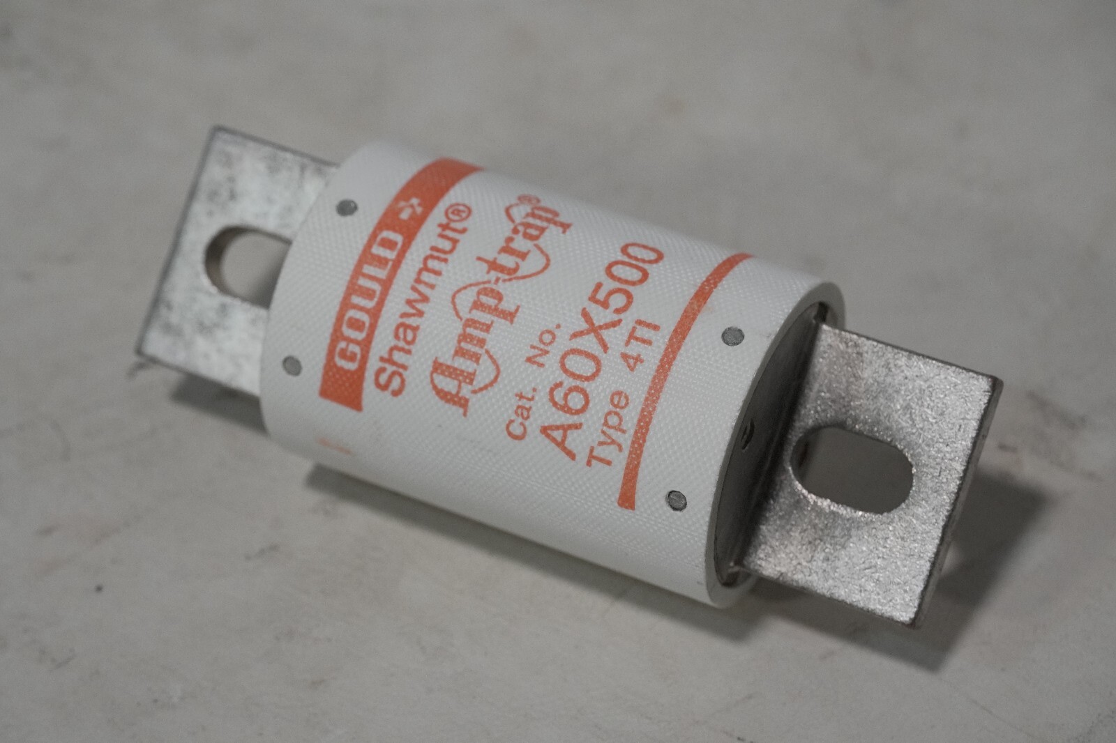 Gould Shawmut A60X500, type 4TI fuse, 600VAC, 500A, Amp-trap, form 101