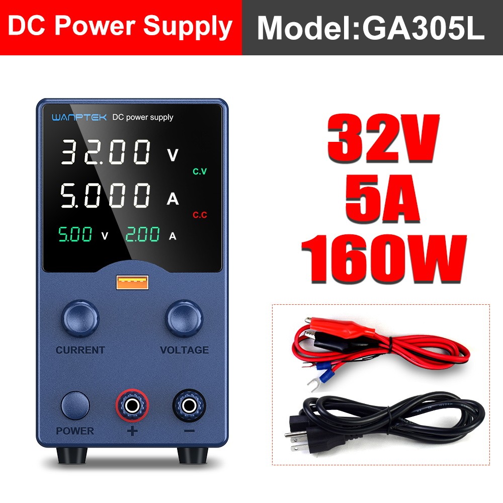 Adjustable DC 0-32V 62V 120V 0-5A 10A Lab Power Supply Variable Bench Switching