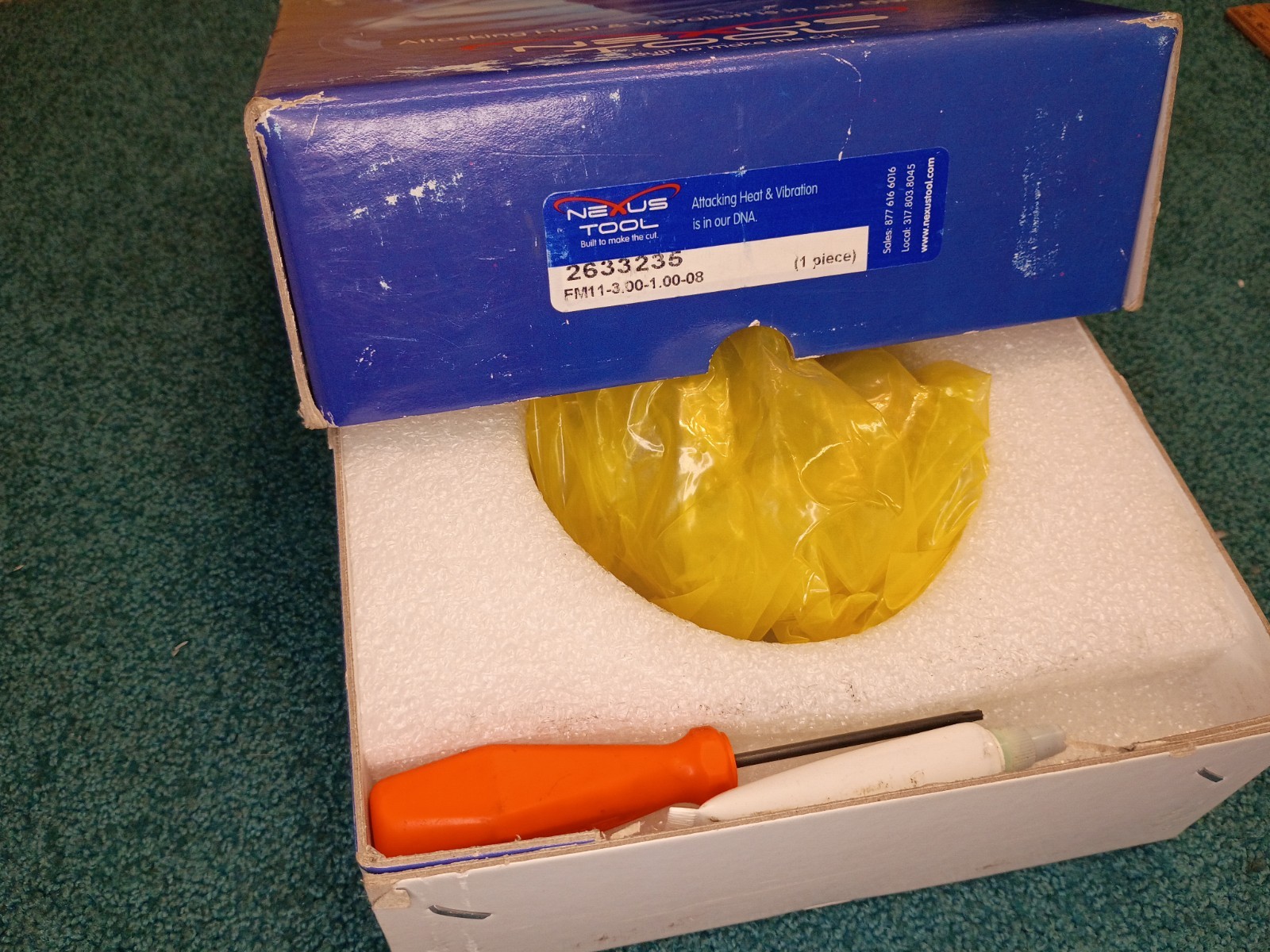 Nexus 2633235 3″ Indexable Face Mill Cutter 1″SHK, FM11-3.00-1.00-0