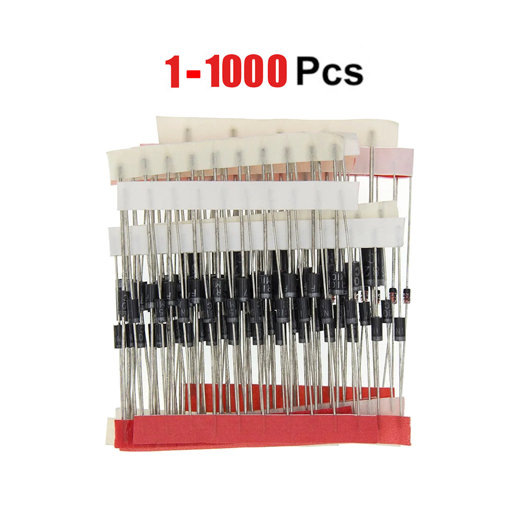 1-1000x 1N4007 Diode 1A 1000V Rectifier Diode DO-41 Fast IN4007