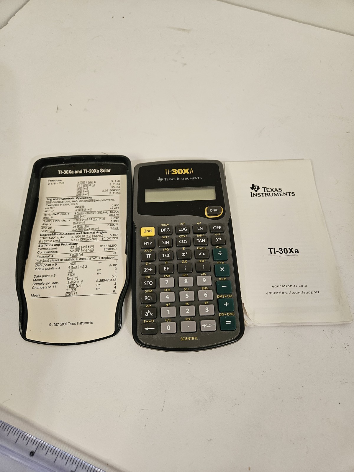 TEXAS INSTRUMENTS TI-30Xa SCIENTIFIC Calculator Good with Cover