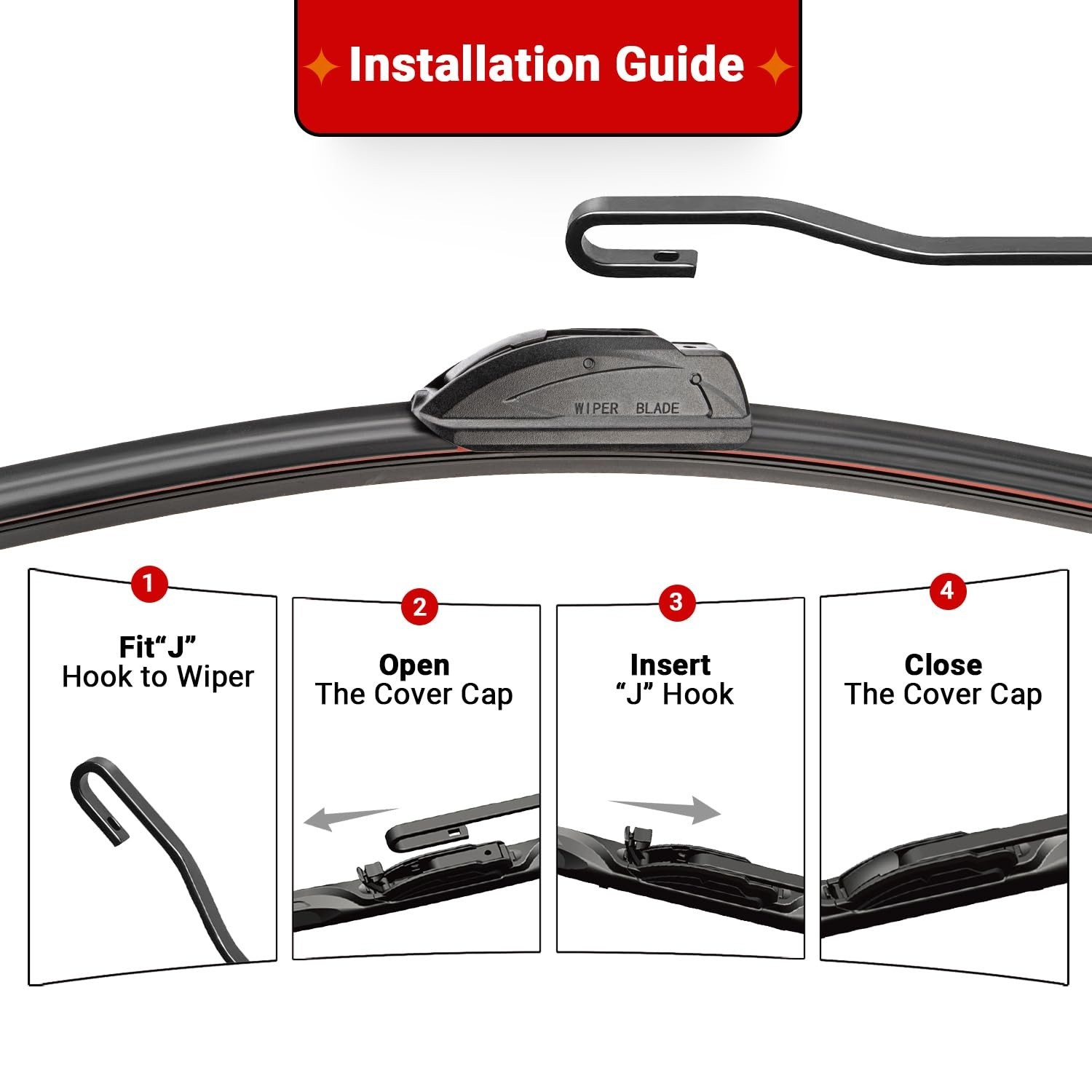 Windshield Wiper Blade Set Replacement for 2007-2017 Jeep Patriot Original Eq…