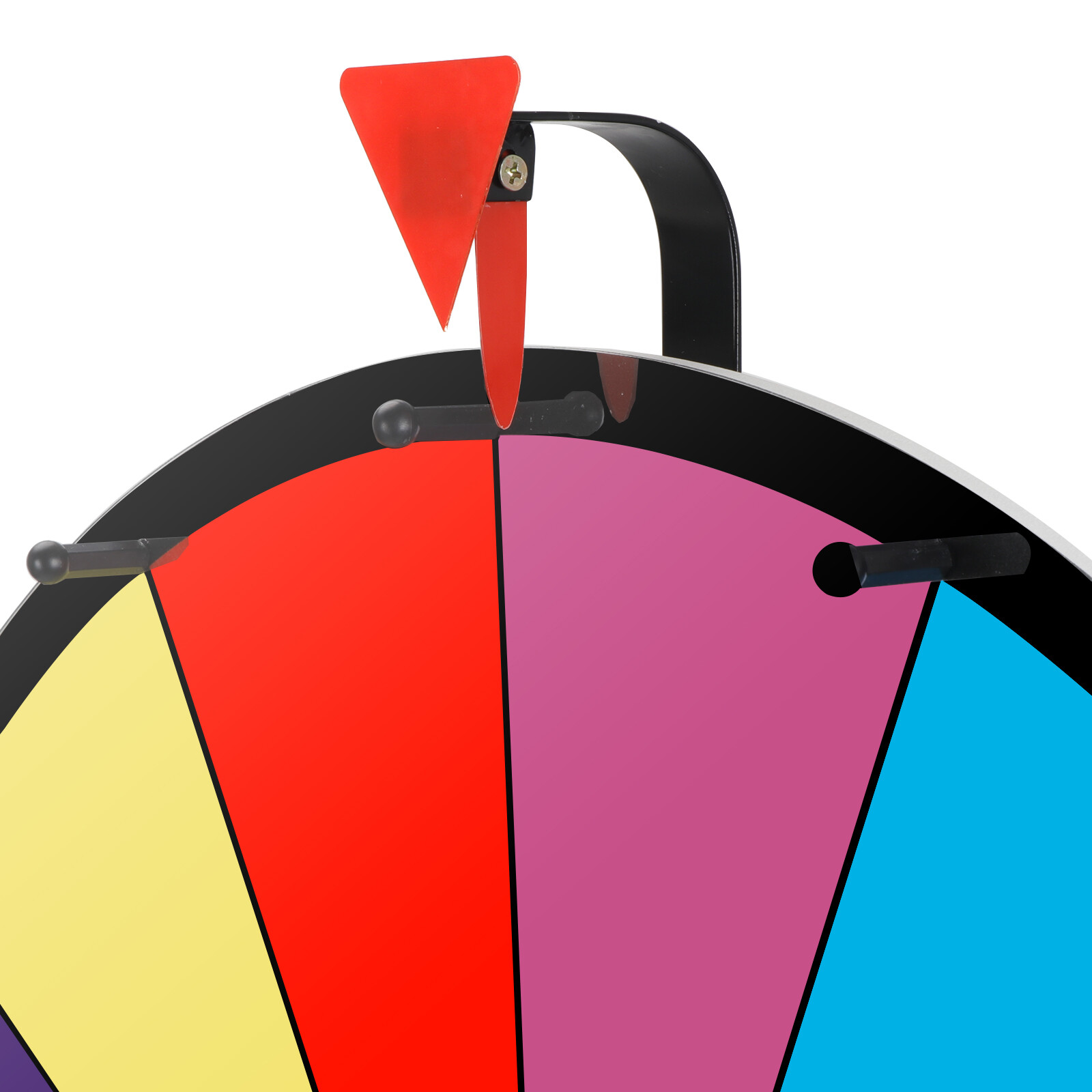 24″ Color Prize Wheel Fortune w Folding Tripod Floor Stand Carnival Spinnig Game