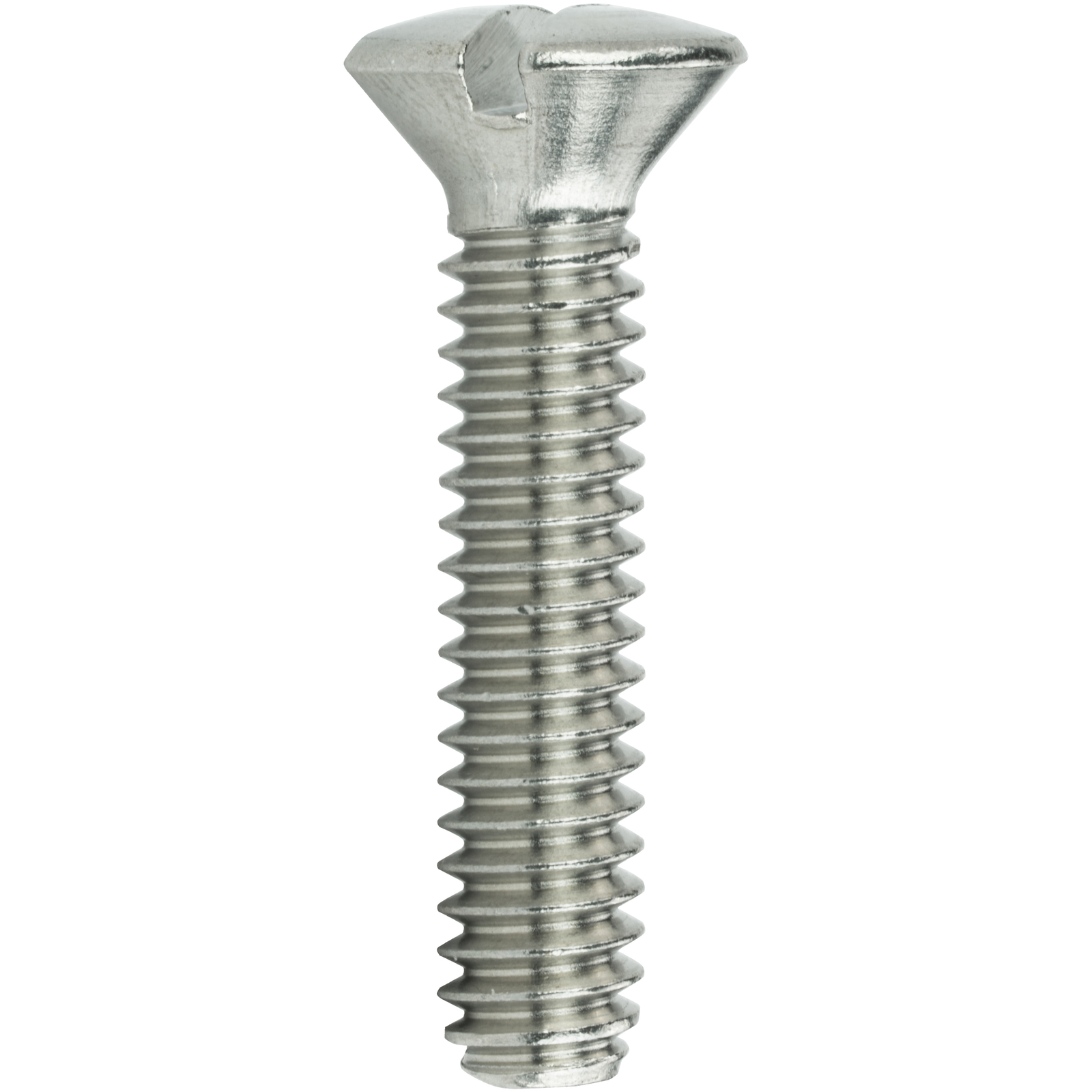 8-32 Slotted Oval Head Countersunk Machine Screws Stainless Steel 18-8 All Sizes