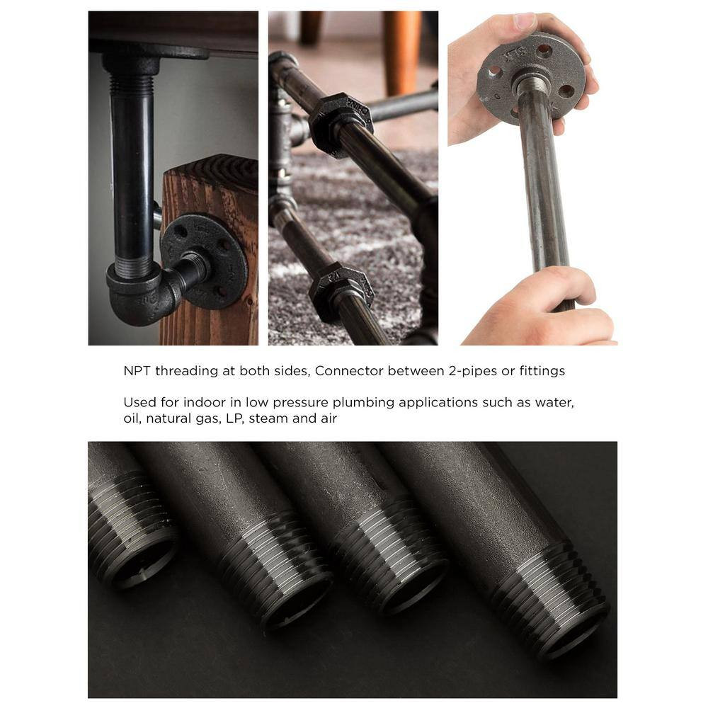 1-1/2 In. X 30 In. Black Steel Pipe