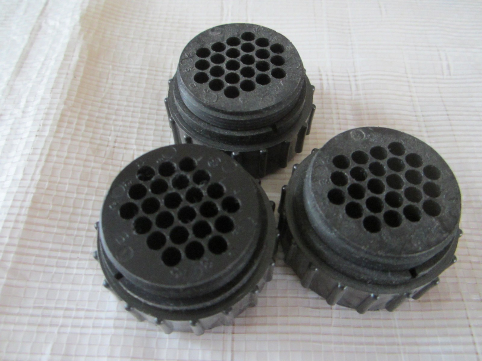 TE CONNECTIVITY 206837-1 CIRCULAR POWER CONNECTOR 24 POSITION LOT OF 3