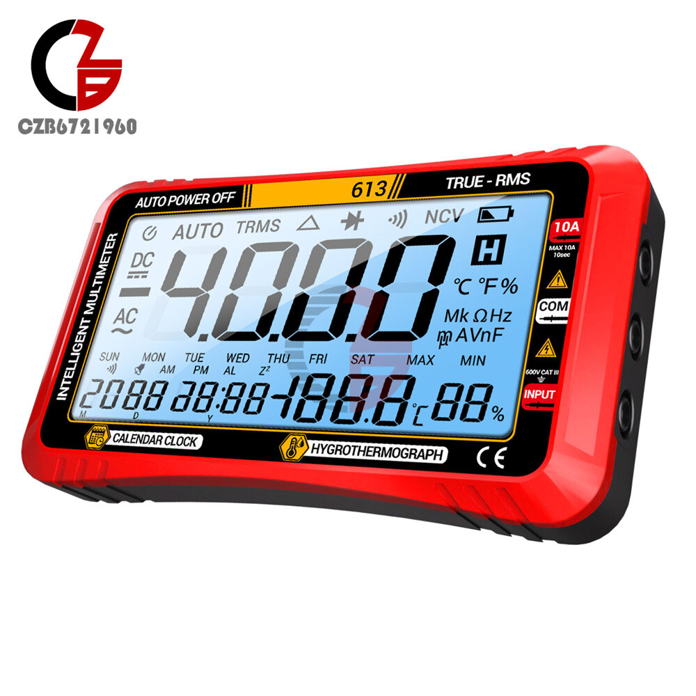 ANENG Digital Multimeter 3-in-1 Calendar/ Thermohygrometer /Multimeter AC/DC Hz