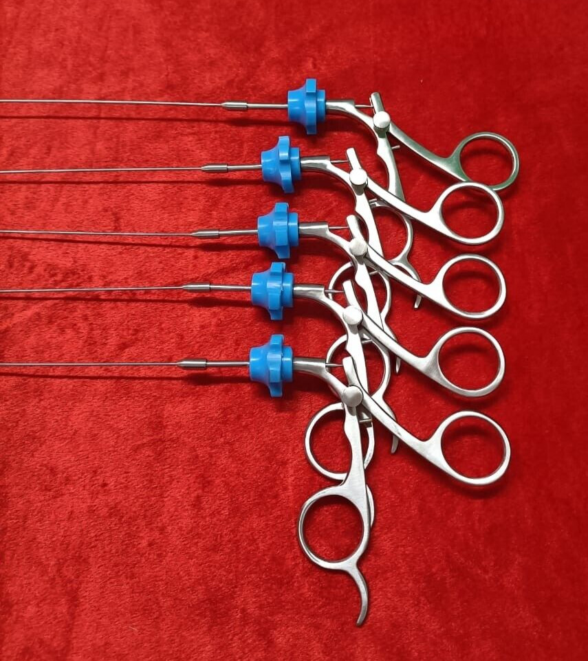 5pc – Hysteroscopy Semi Rigid Rotatable Scissor 5FR 40CM Reusable Instruments