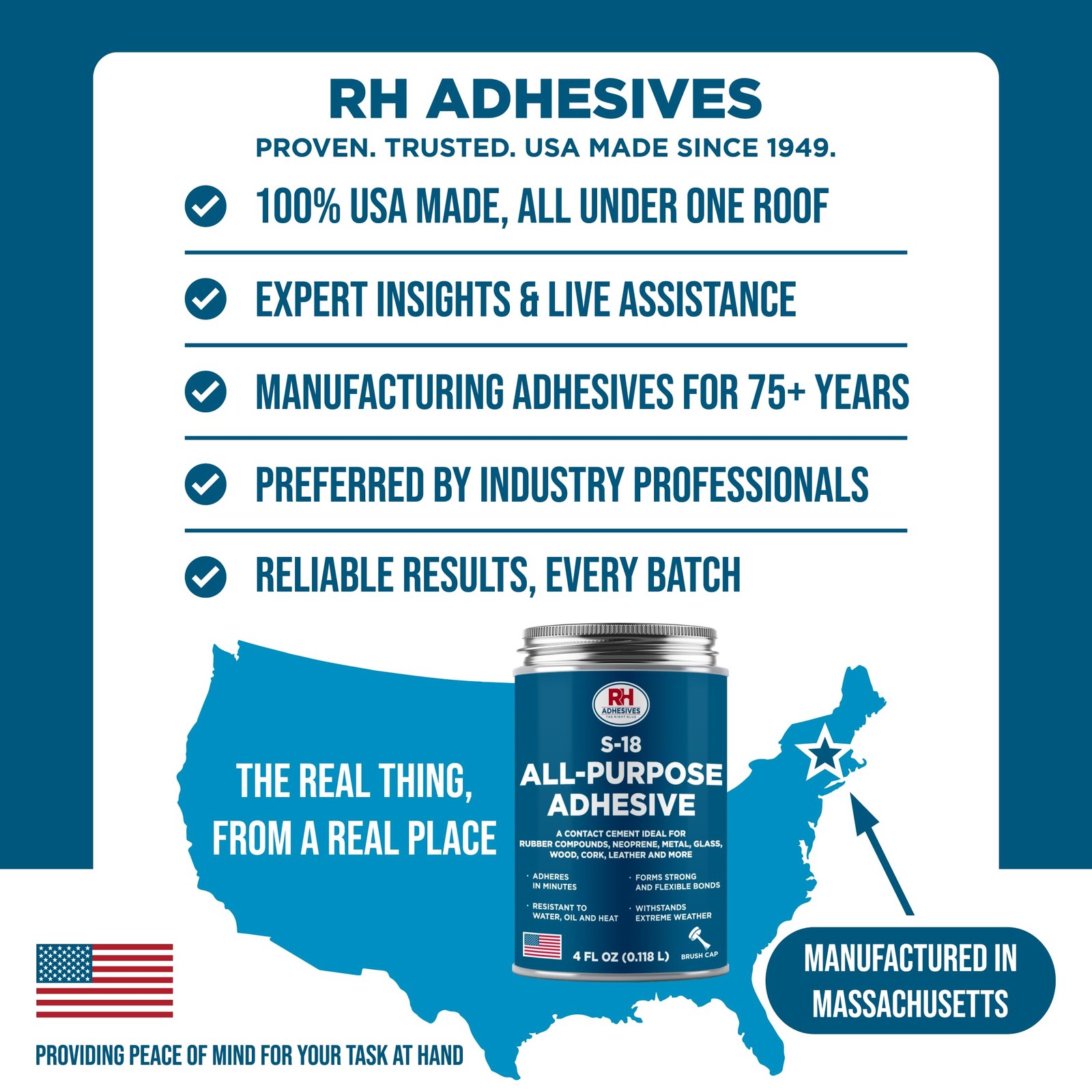 S-18 All-Purpose Adhesive, 4 oz. can – Multi-Purpose, Rubber, Metal, Leather,…