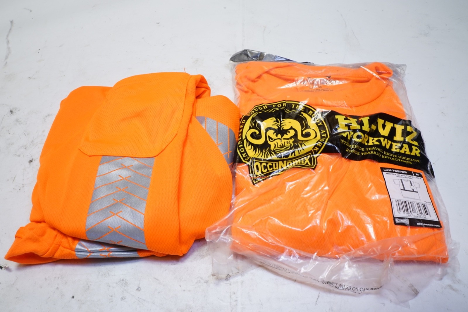 New Lot of 2 OccuNomix LUX-TSSP2B Type R Class 2 Segmented Tape Safety T-Shirt