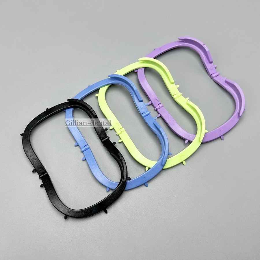 10pcs Dental Plastic Rubber Dam Frame Foldable Hager Light X-Ray Film Bracket