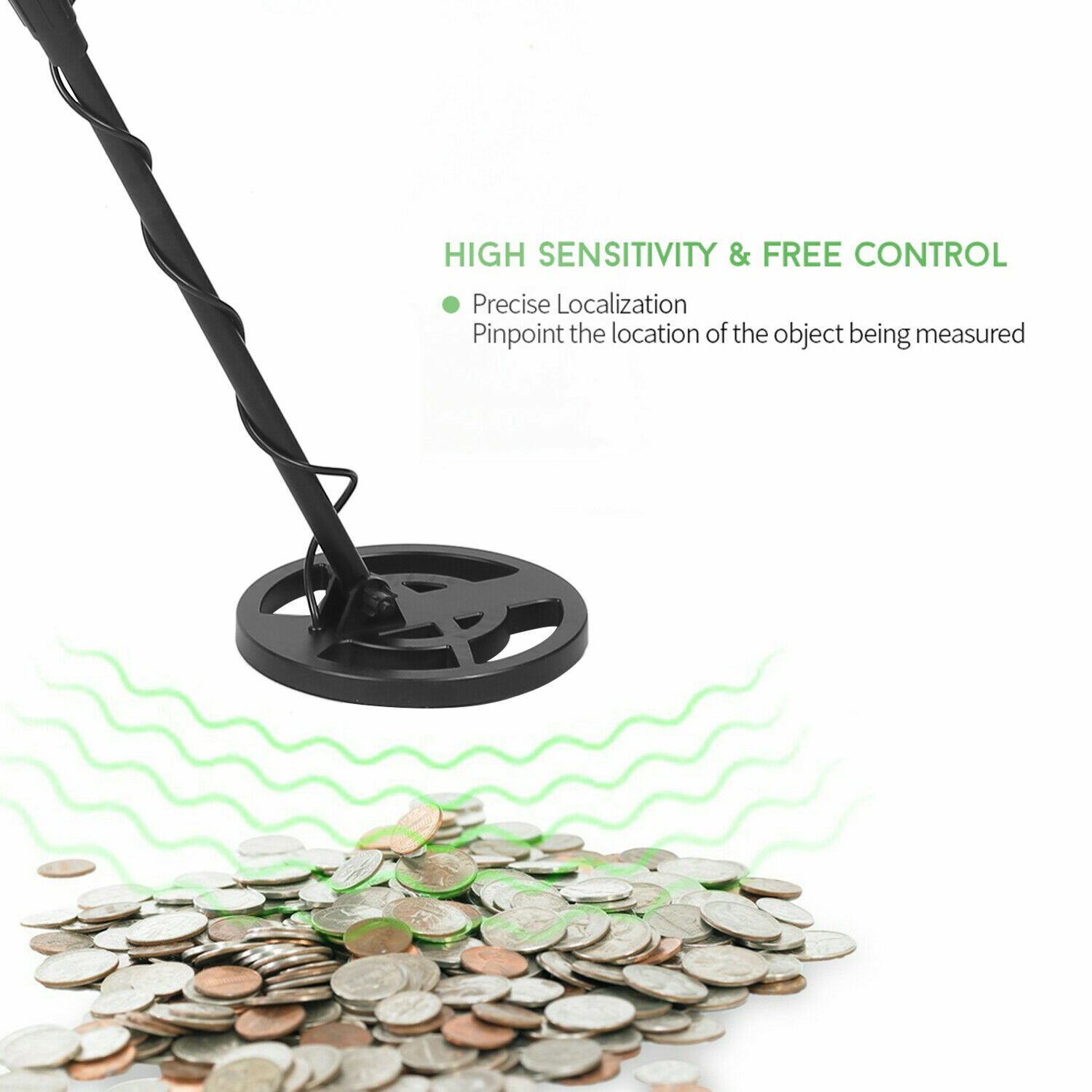 GTX5030 Metal Detector Deep Sensitive Search Gold Digger Hunter Waterproof 44in.