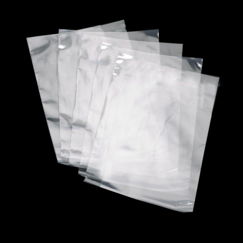 6-Mil Clear Poly Bags Flat Open Top Plastic Packaging Packing Multiple Sizes