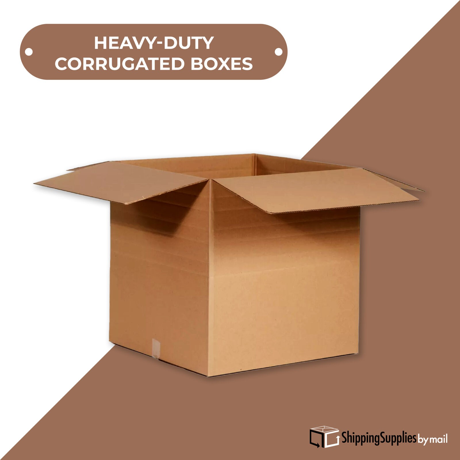 16 x 16 x 6″ Multi-Depth Corrugated Boxes, Brown 25/Bundle ECT-32