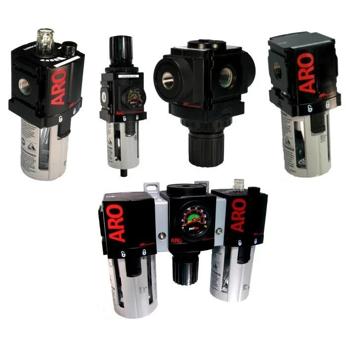 ARO C38341-800 FRL Filter Regulator Lubricator 1/2″ NPT Port 150 CFM 150 PSI