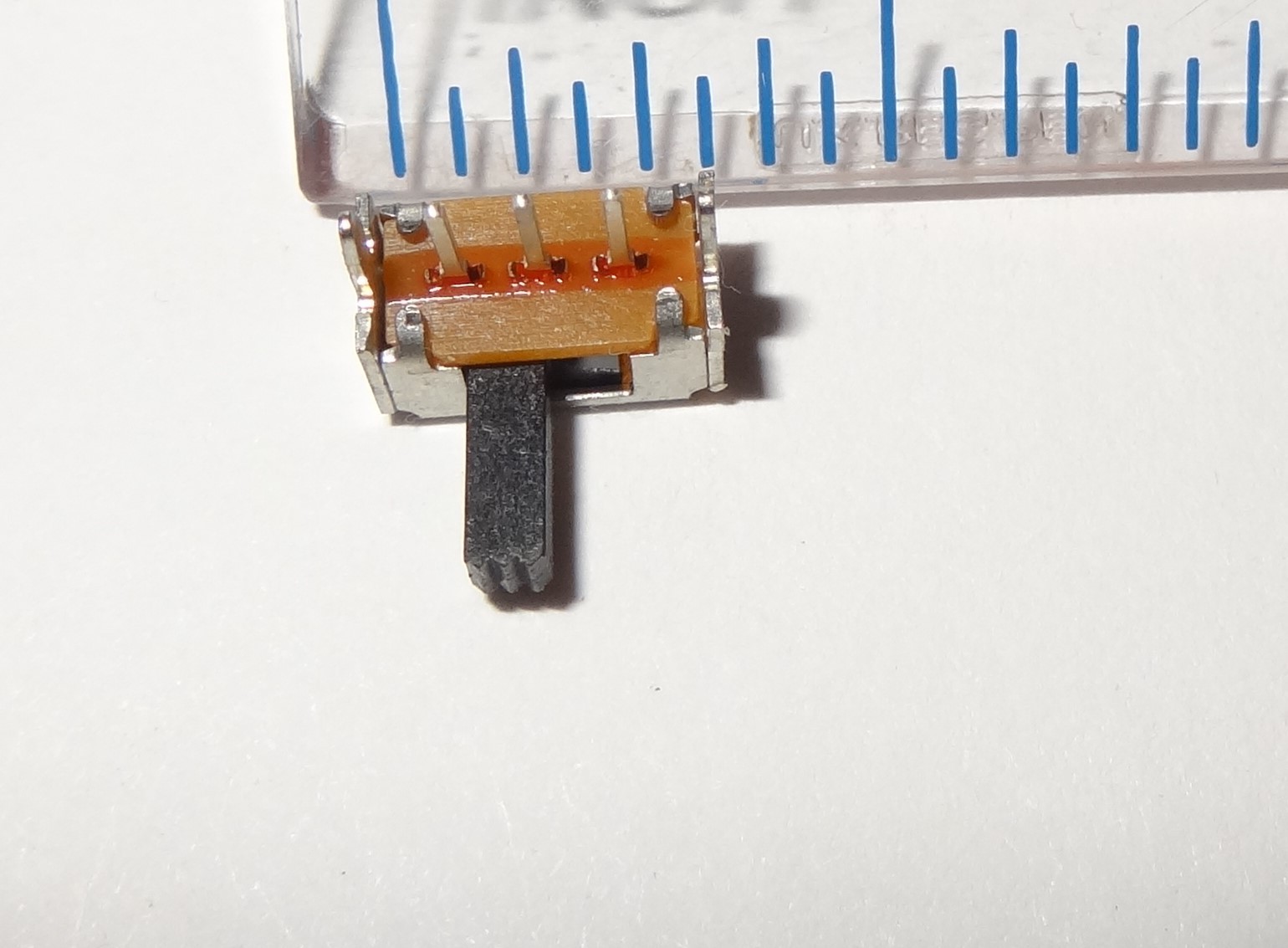 2 pcs miniature slide switch, SPDT, PCB, side mount SK-12D07-G 5 NS PA