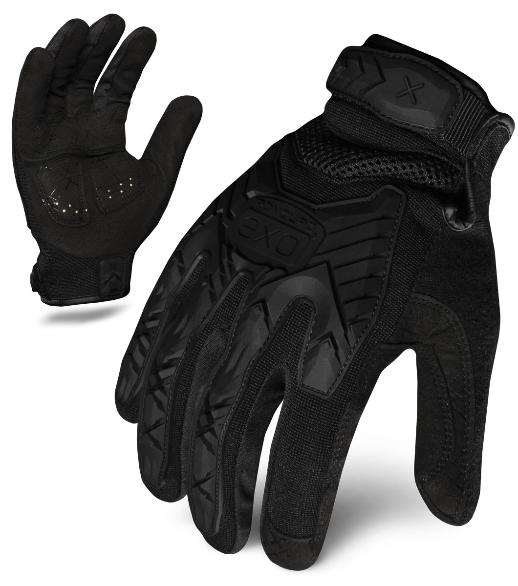 IronClad EXOT-IBLK Tactical Impact Tactical Operations Black Glove – Select Size