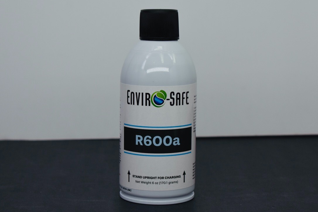 R600a UPRIGHT, Isobutane, Self-Sealing Valve, 3 cans