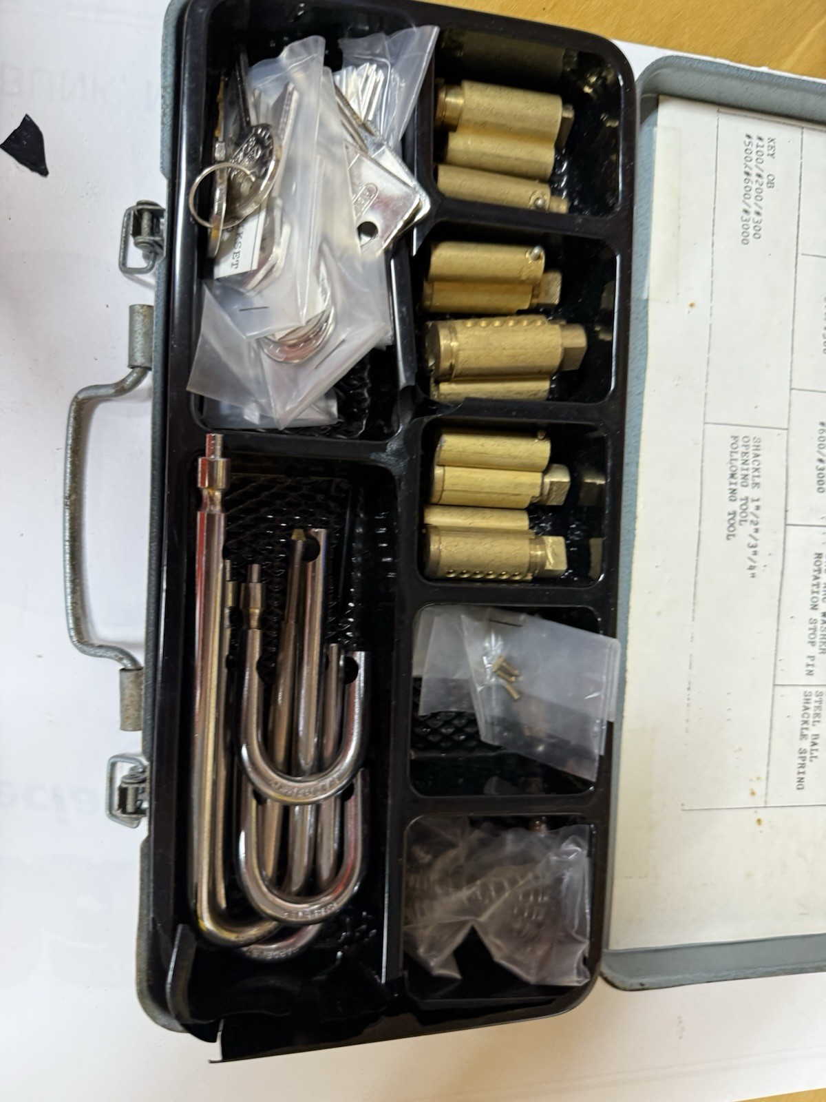 ABUS Rekeyable Brass Padlock Parts Kit OB Re-Key Pinning Kit