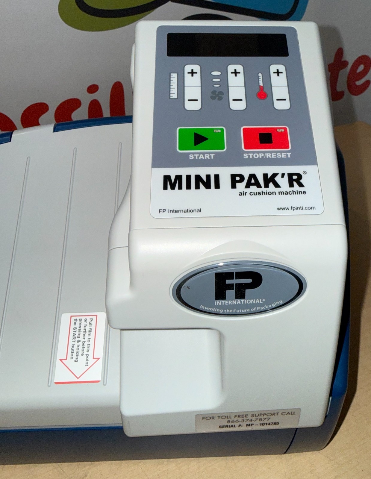FP International Mini Pak’r Portable Air Pillow Bubble Cushion Inflation Machine