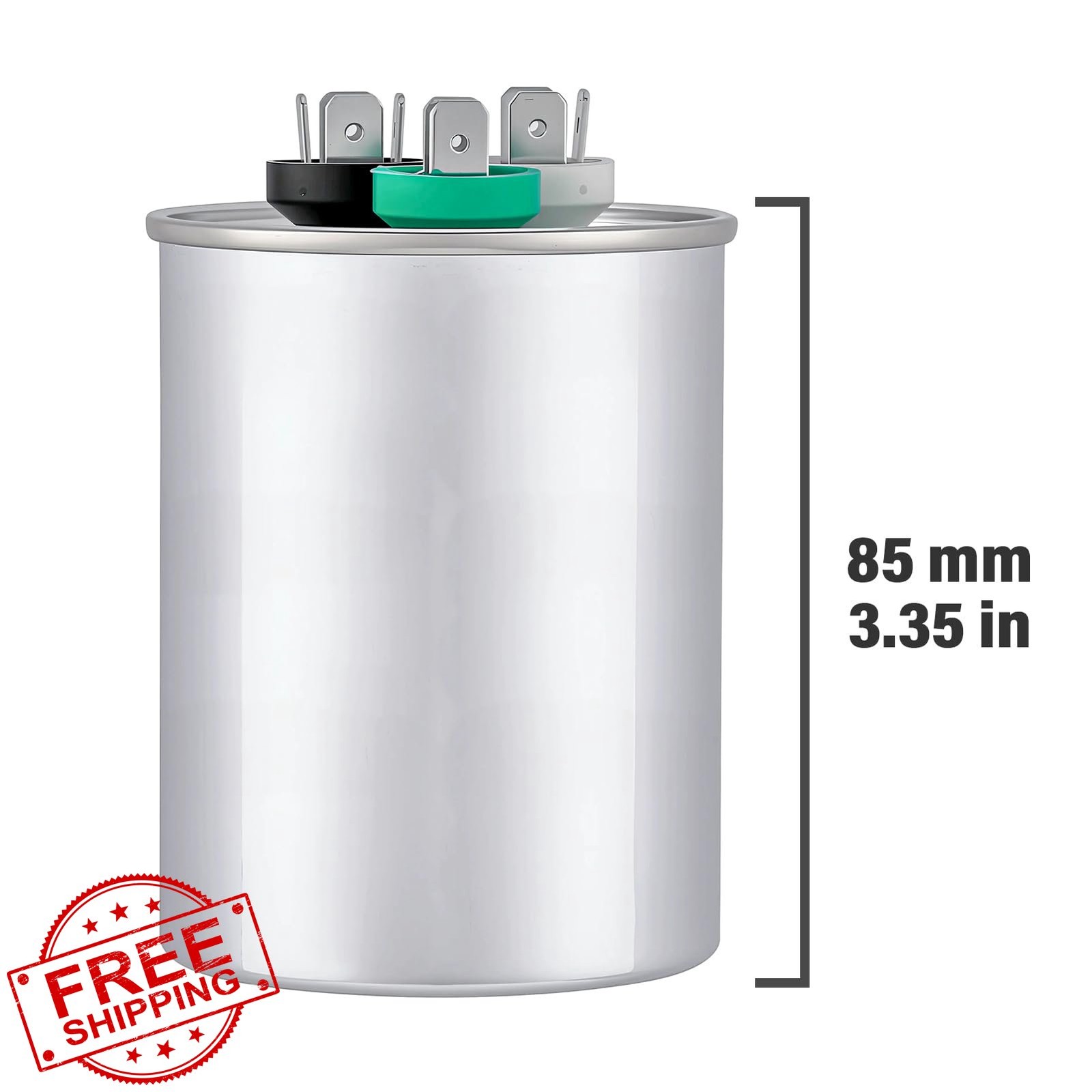 RABECH 45+5uF CBB65B AC Start Run Capacitor 370V/440V Round