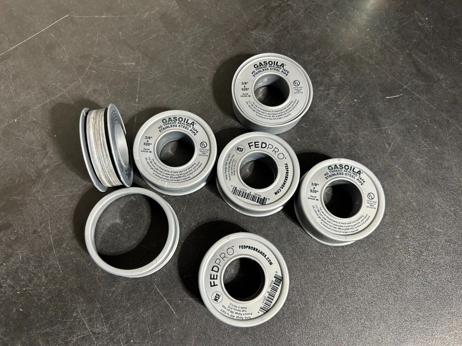 Gasoila Stainless Steel Thread Tape SA520-1 1/2″ in x 520″ QTY (6) ROLLS
