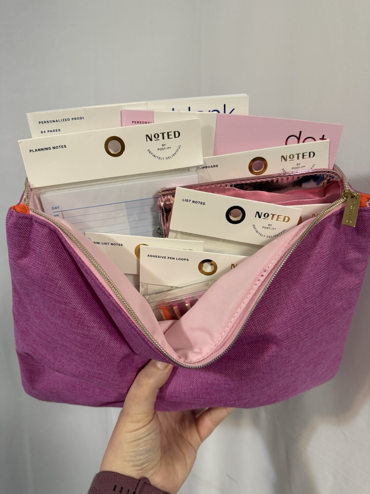 Noted By Post it Ultimate Stationary Bundle PINK 12 Pieces