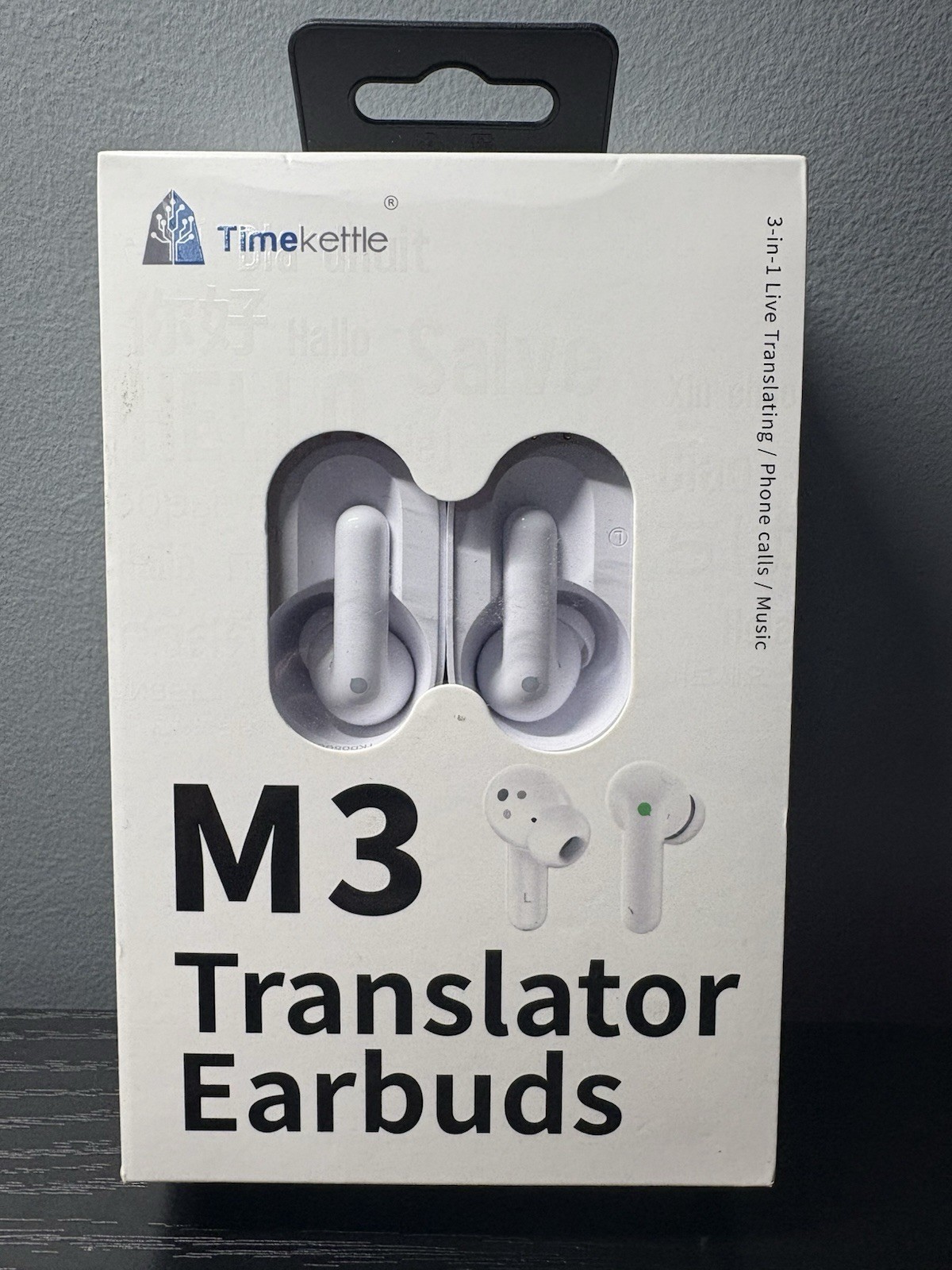 Timekettle M3 Language Translator Barrier Earbuds White Colored