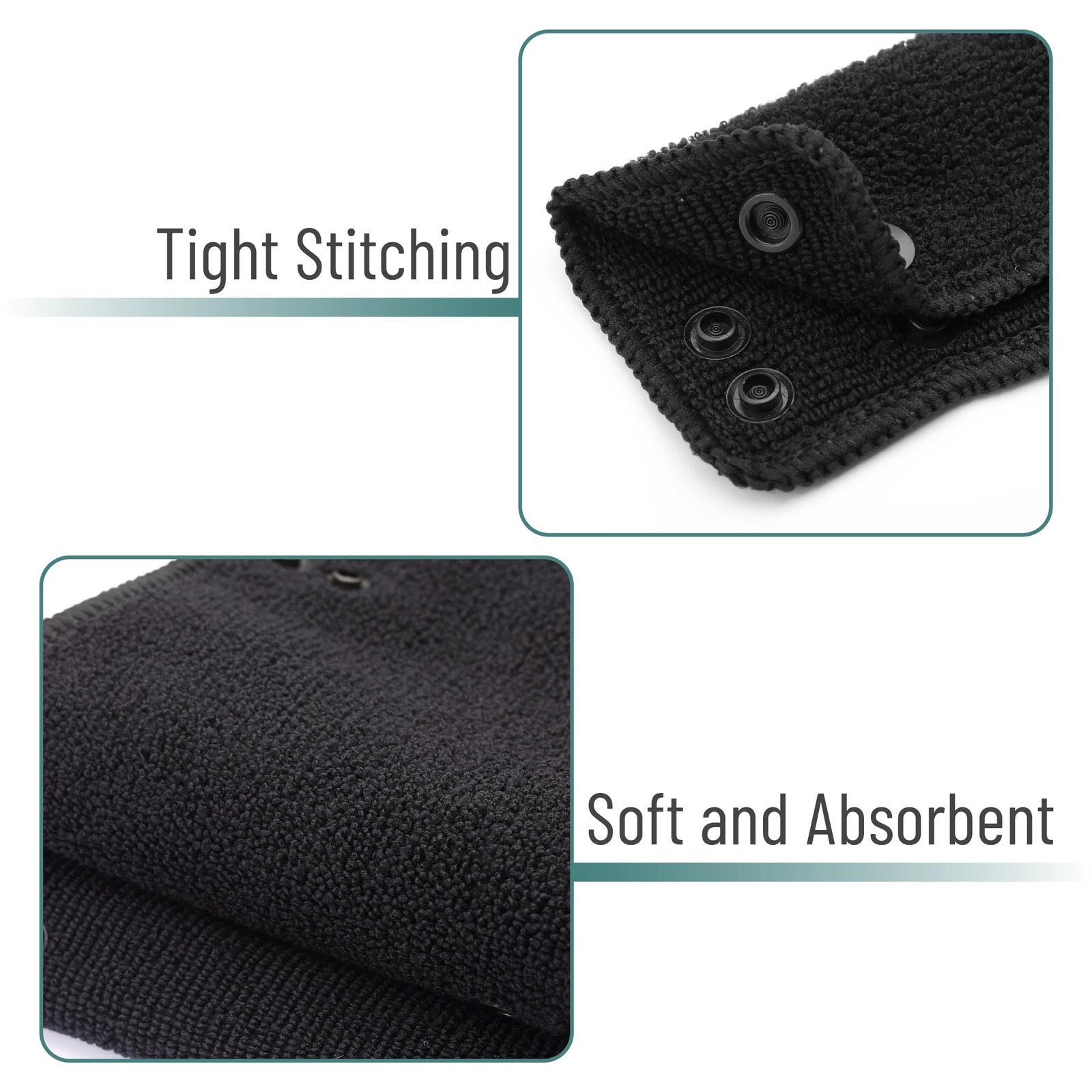 UNCO- Hard Hat Sweatband, 4 pcs, Black, Liner, 4 Pack, Black