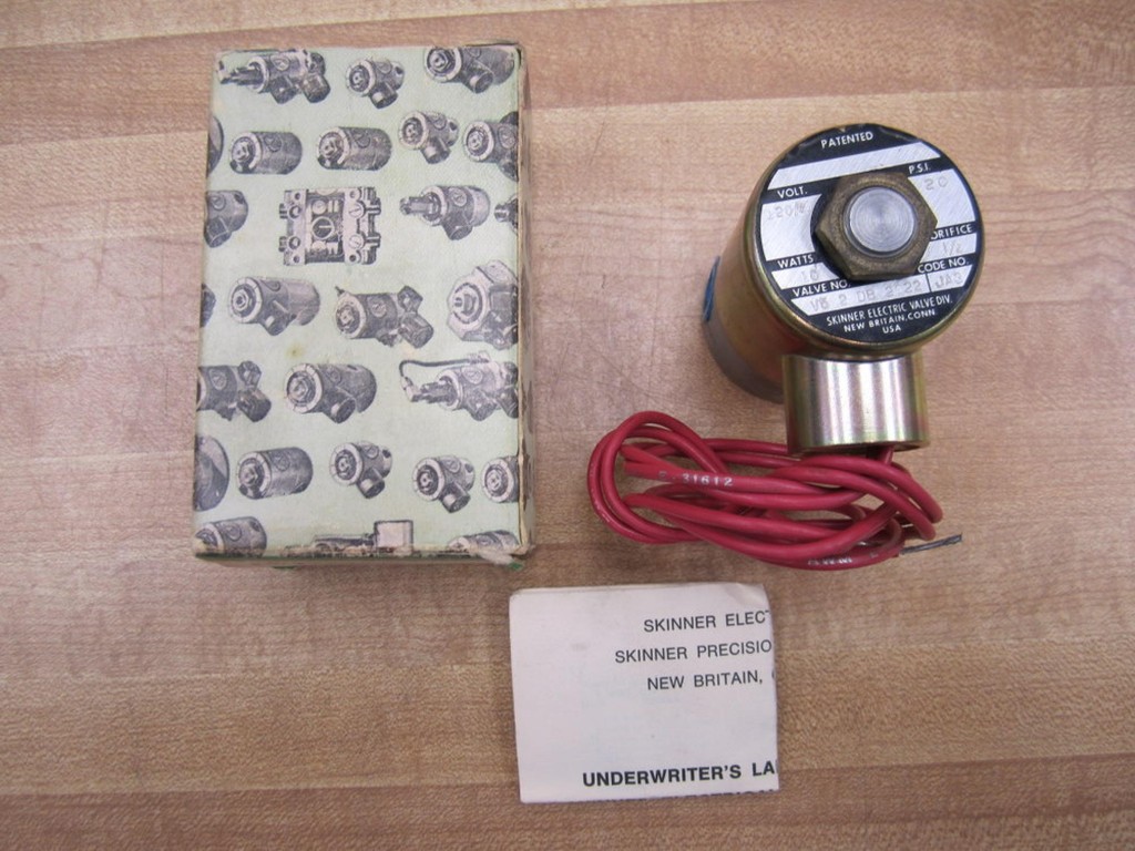 Skinner V5 2 DB 2022 Solenoid Valve V52DB2022 Red Wires