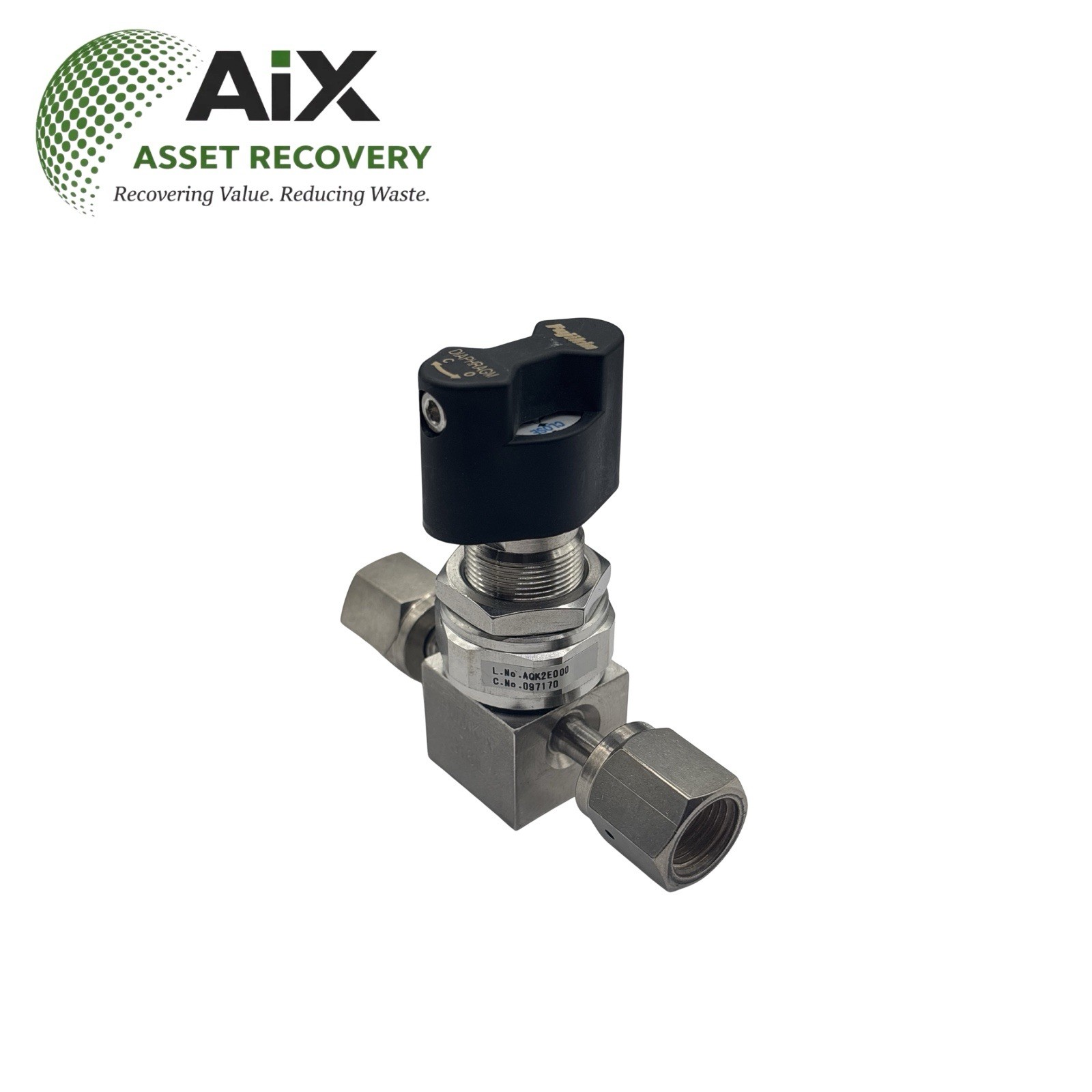 Fujikin FUND-71G-6.35-2 Diaphragm Soft-Seal Valve New Surplus 1/4 OD Fem