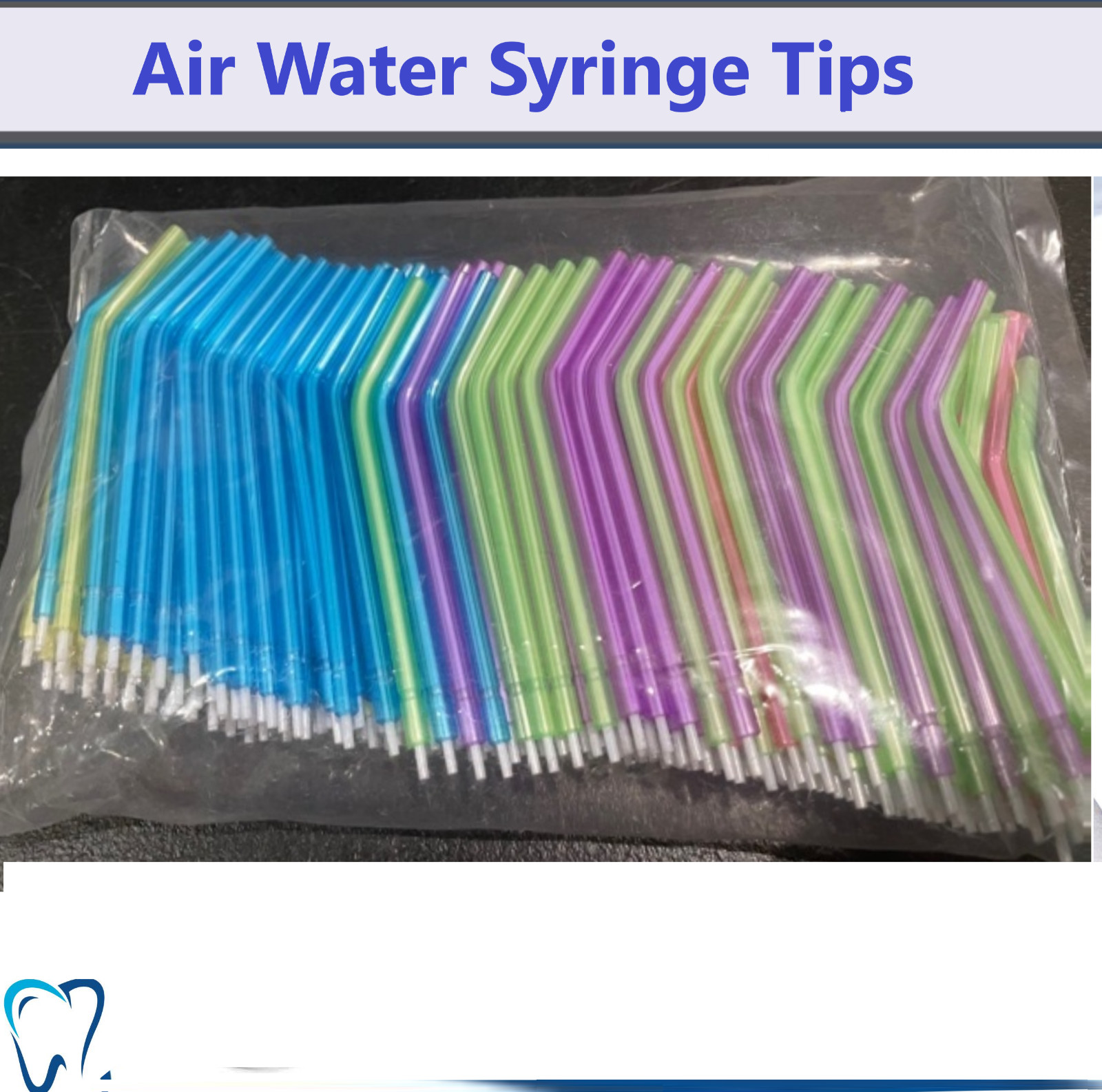 Dental 3-Way Air Water Syringe Disposable Spray Tips Triple Nozzles Upto 1000/Bx