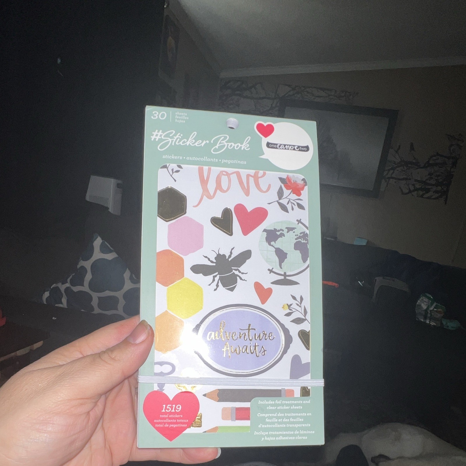Happy Planner Adventure awaits BIG Sticker Book 30 Pages 1519 Pieces NEW