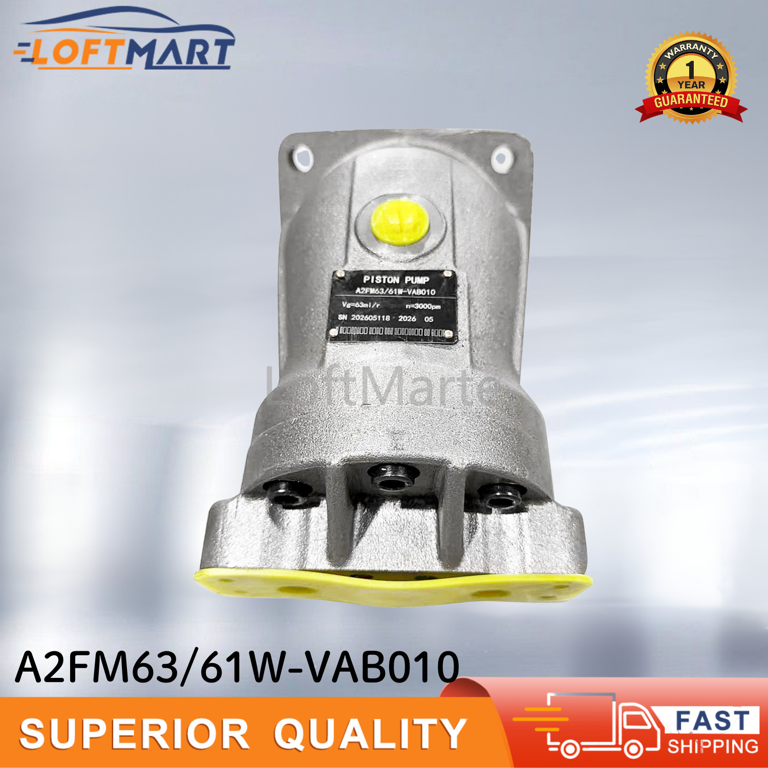 New A2FM Hydraulic Piston Motor Pump For Concrete Mixer A2FM63/61W-VAB010