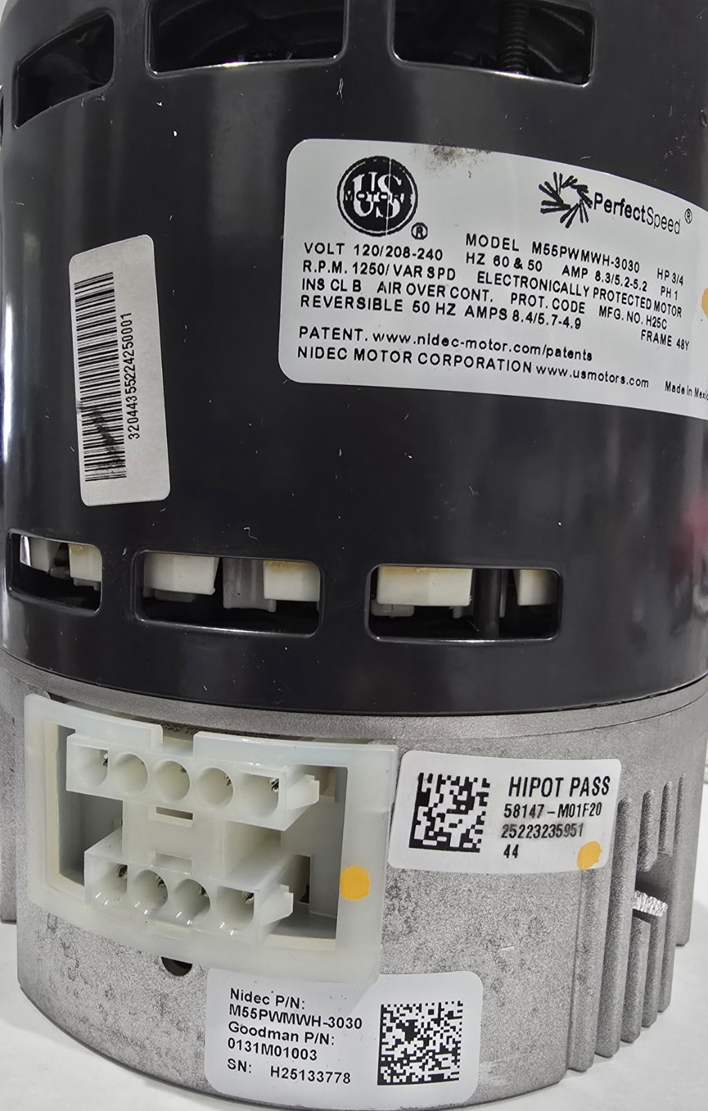 0131M01003 Goodman Furnace Blower Motor, Brand New(no original Box)