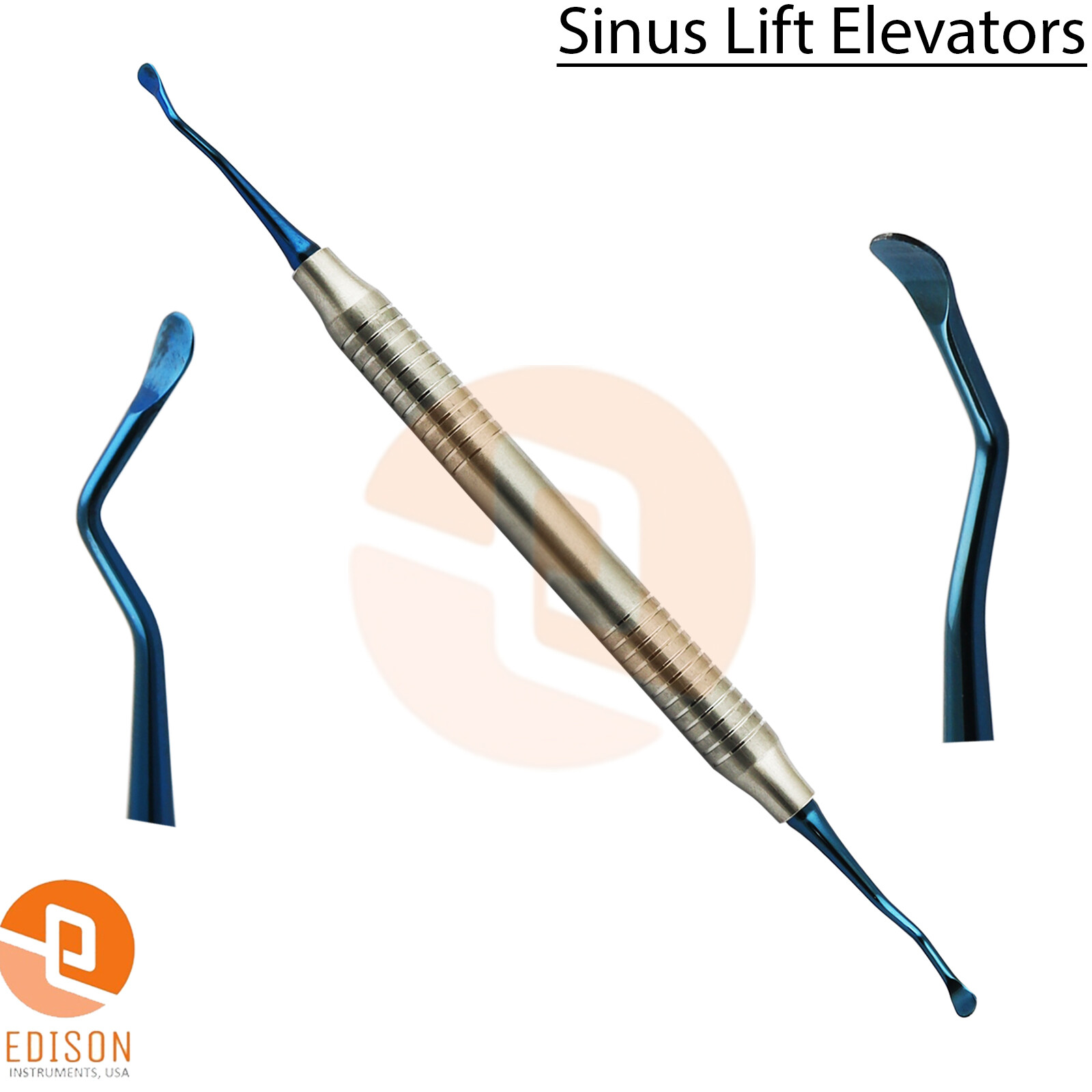 Titanium 5Pcs Dental Sinus Lift Curettes Antralplasty Implant Oral Surgery Inst