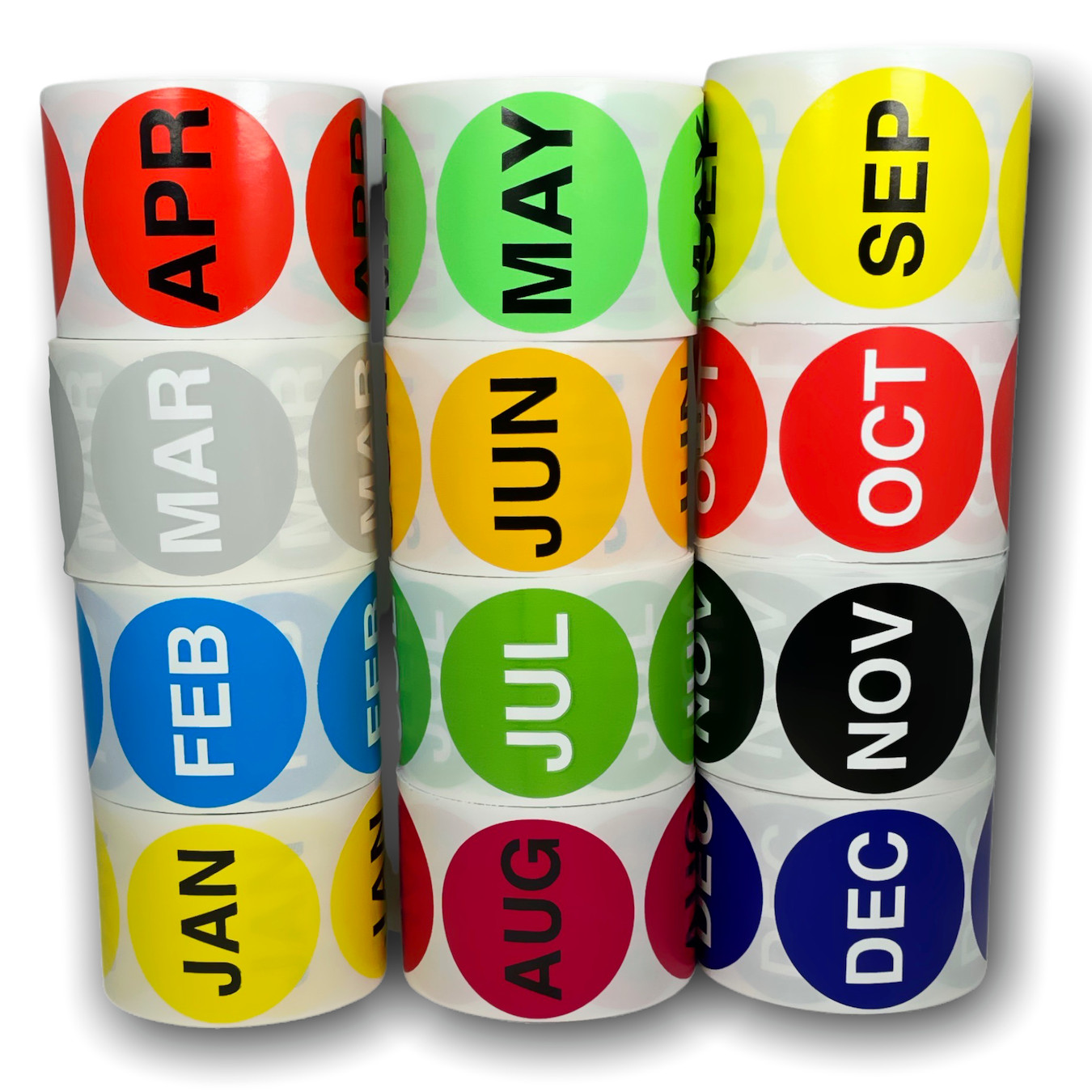 Month – June Labels Inventory Months Adhesive Stickers 2″ Round, 500 PCS