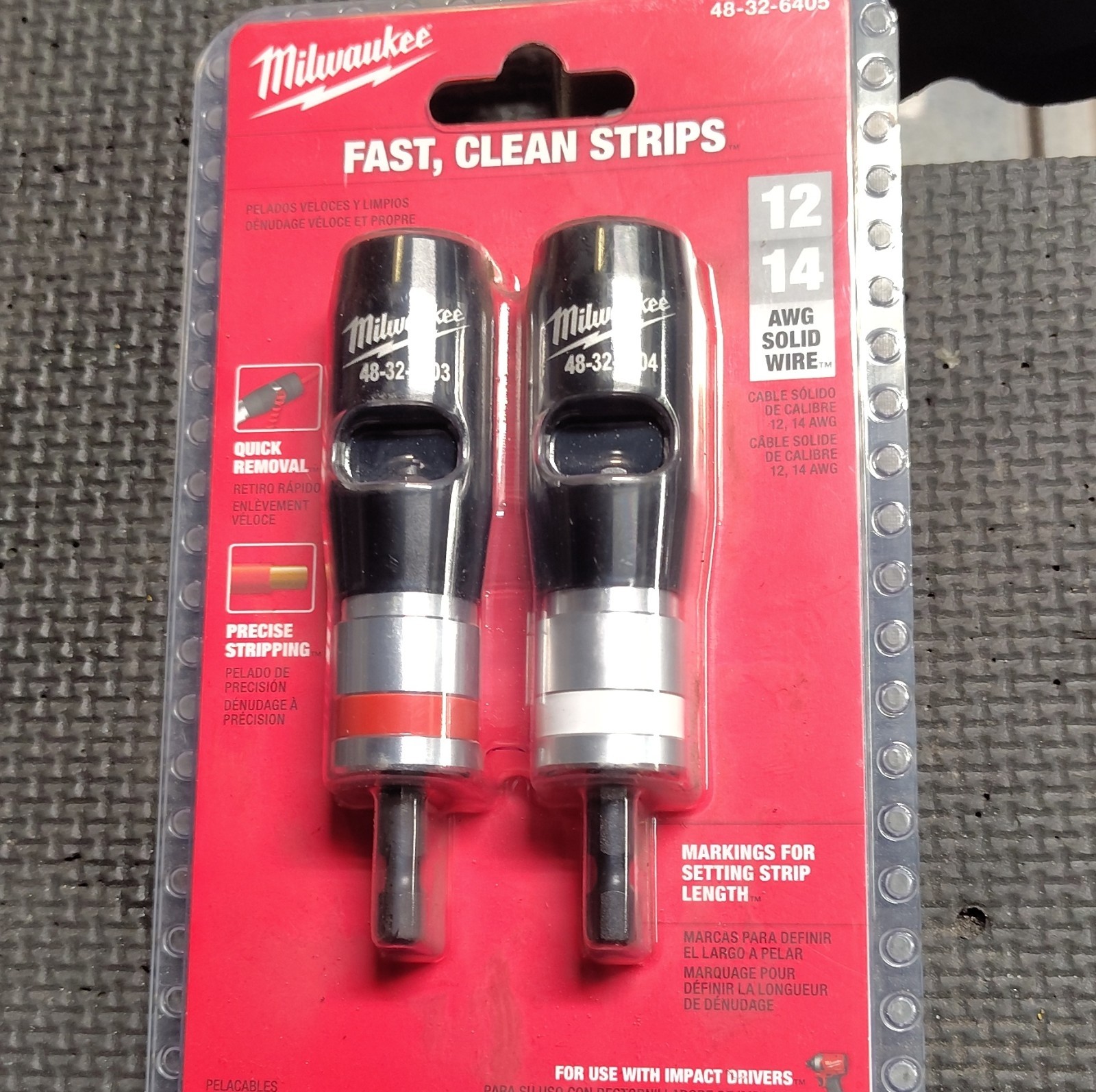 Milwaukee 2-Pack 12/14 AWG Wire Stripper Black Sheath 48-32-6405