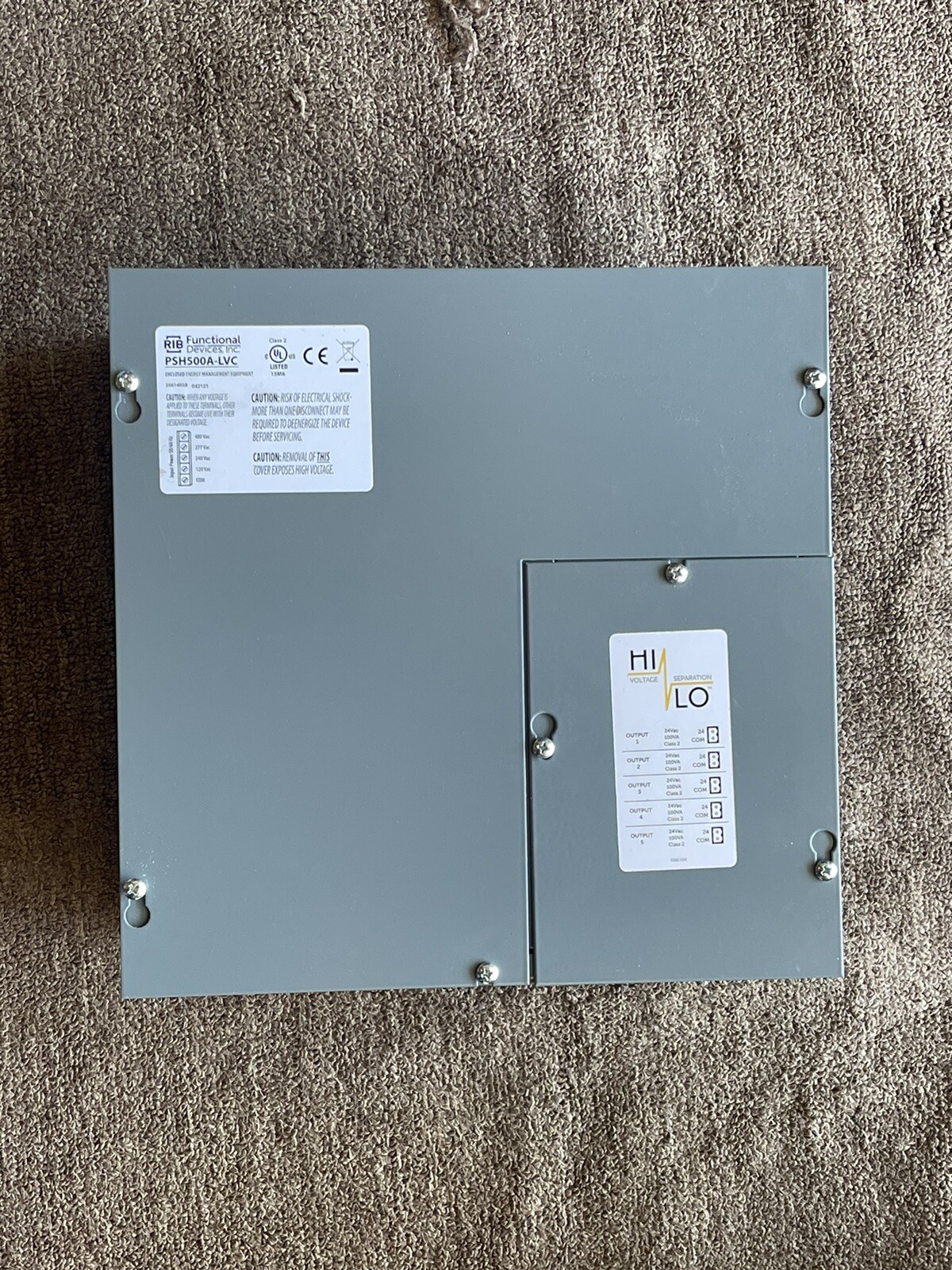 Functional Devices PSH500A-LVC 500 VA Power Supply, Five 100 VA Class 2 New