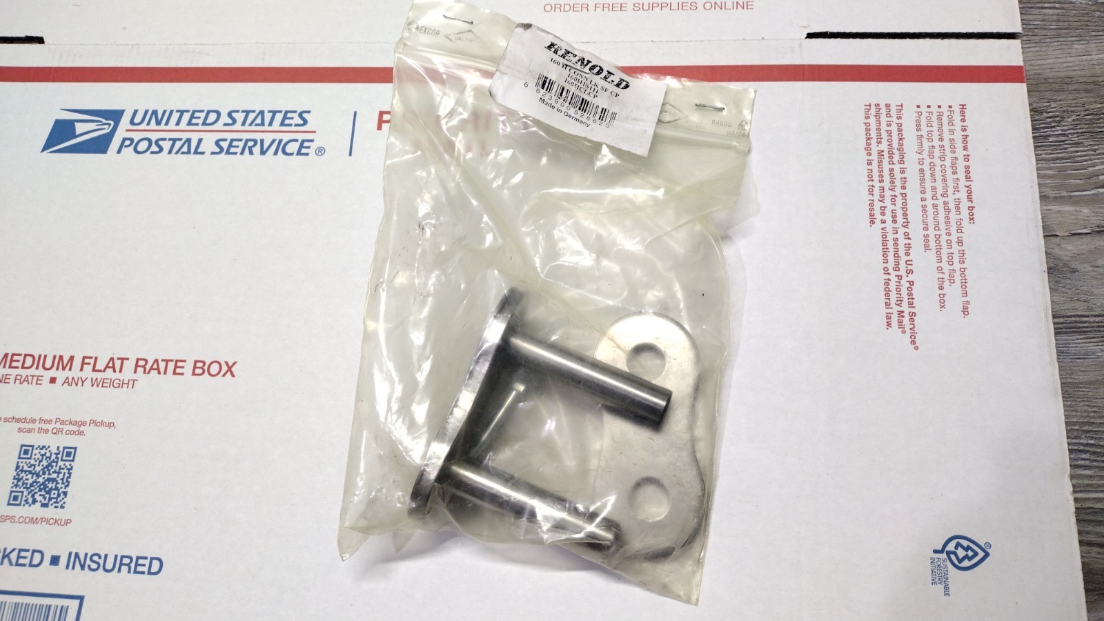 Renold 160H1X10FT 160H 10FT Riveted Roller Chain Made in Germany Retail $2,110