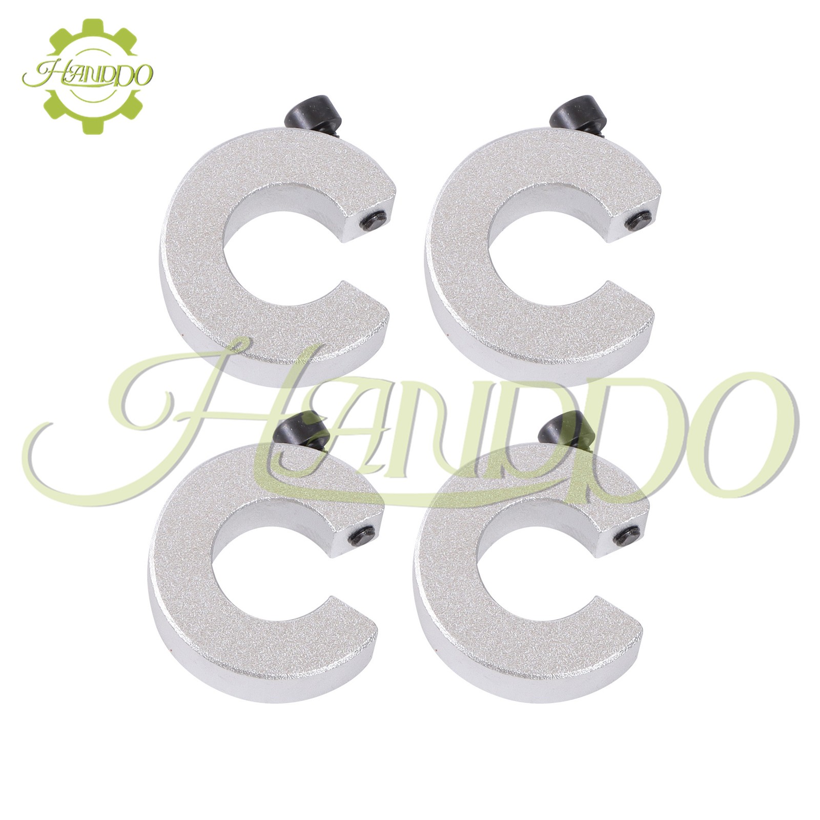 Linear Rails 2Pcs SBR20-2200mm & 4× SBR20UU Bearing Blocks & 4×20mm Fixing Rings