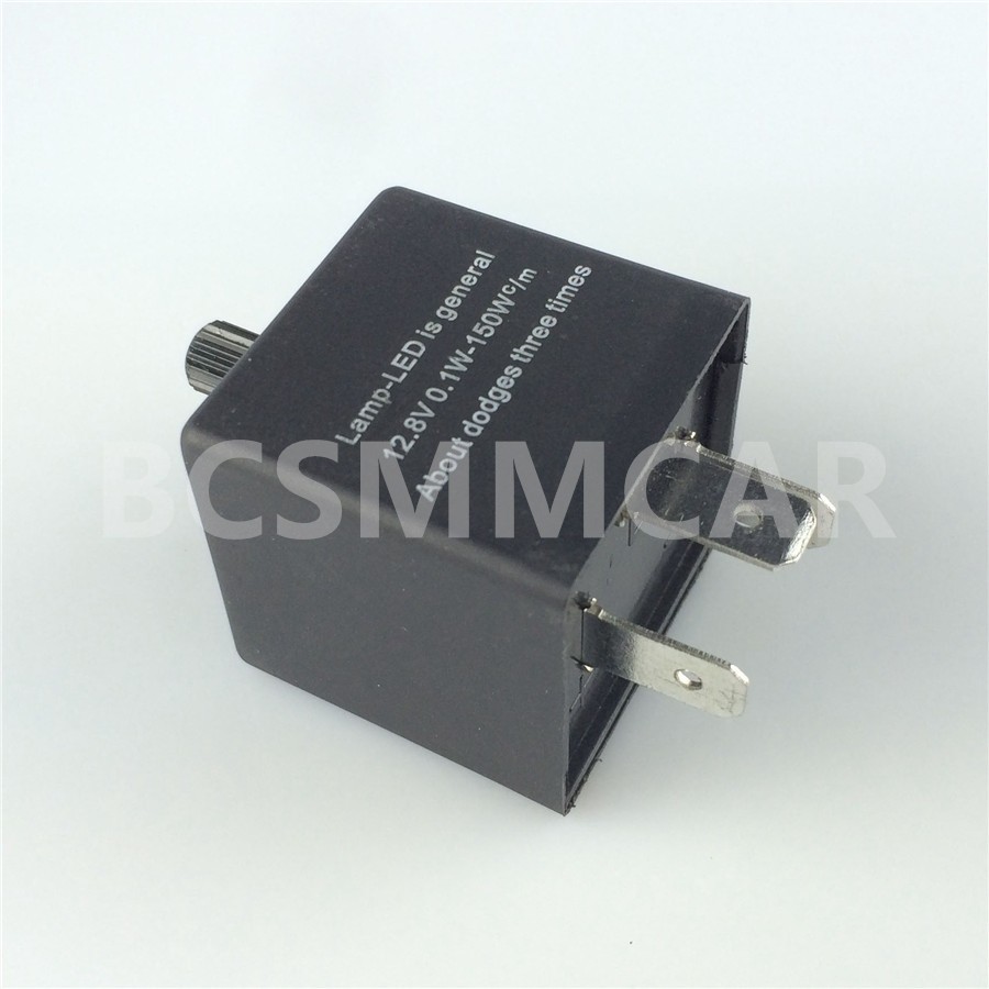 Adjustable Power LED Flasher Relay Turn Signal Blinker Light for Car 3 Pin 12V