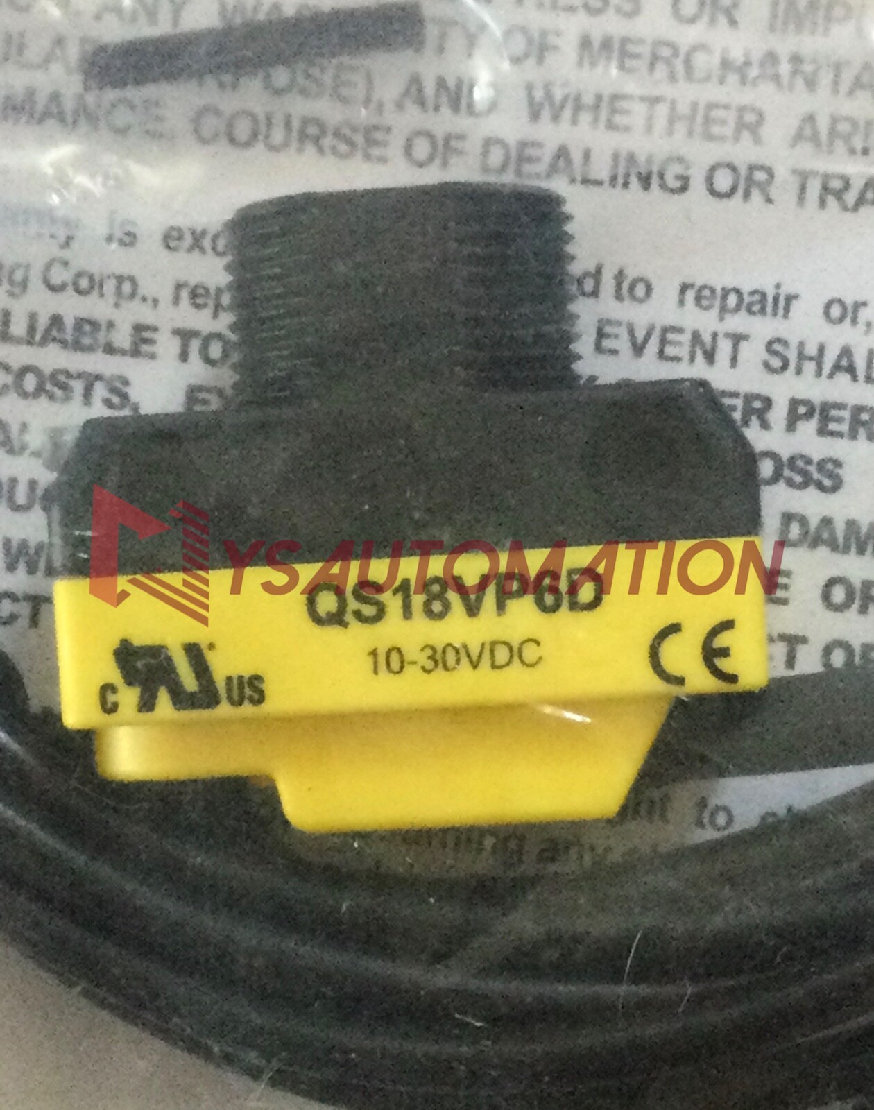 QS18VP6D Banner Engineering Diffuse-Mode Photoelectric Sensor