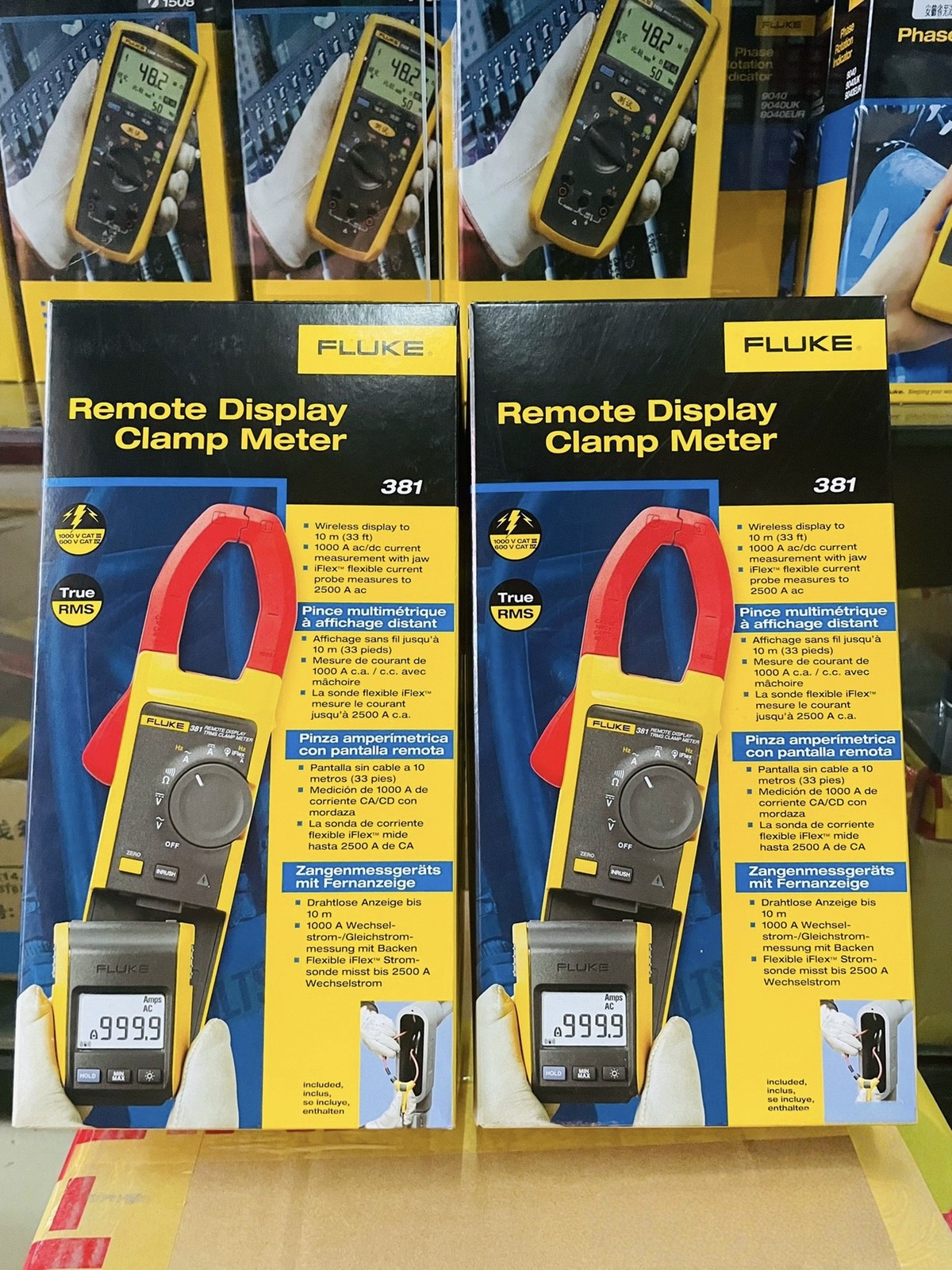 Fluke 381 Remote Display True RMS AC/DC Clamp Meter with iFlex NEW