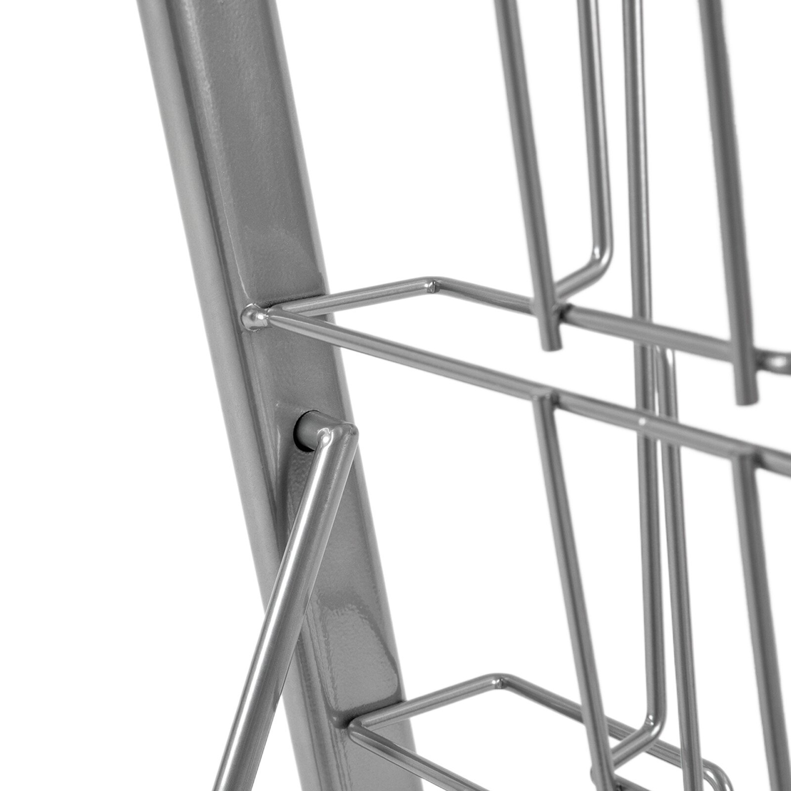 10Tier Floor Standing Literature Rack Brochure Magazine Display Holder Stand