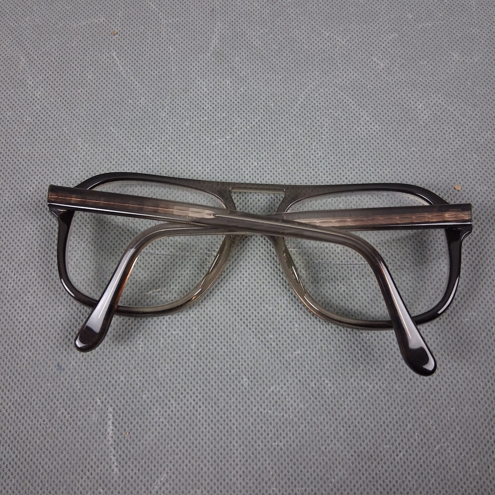 Vintage American Optical Z87 EC 100 Eyeglasses Frame 55 18 145mm Gray AO Safety
